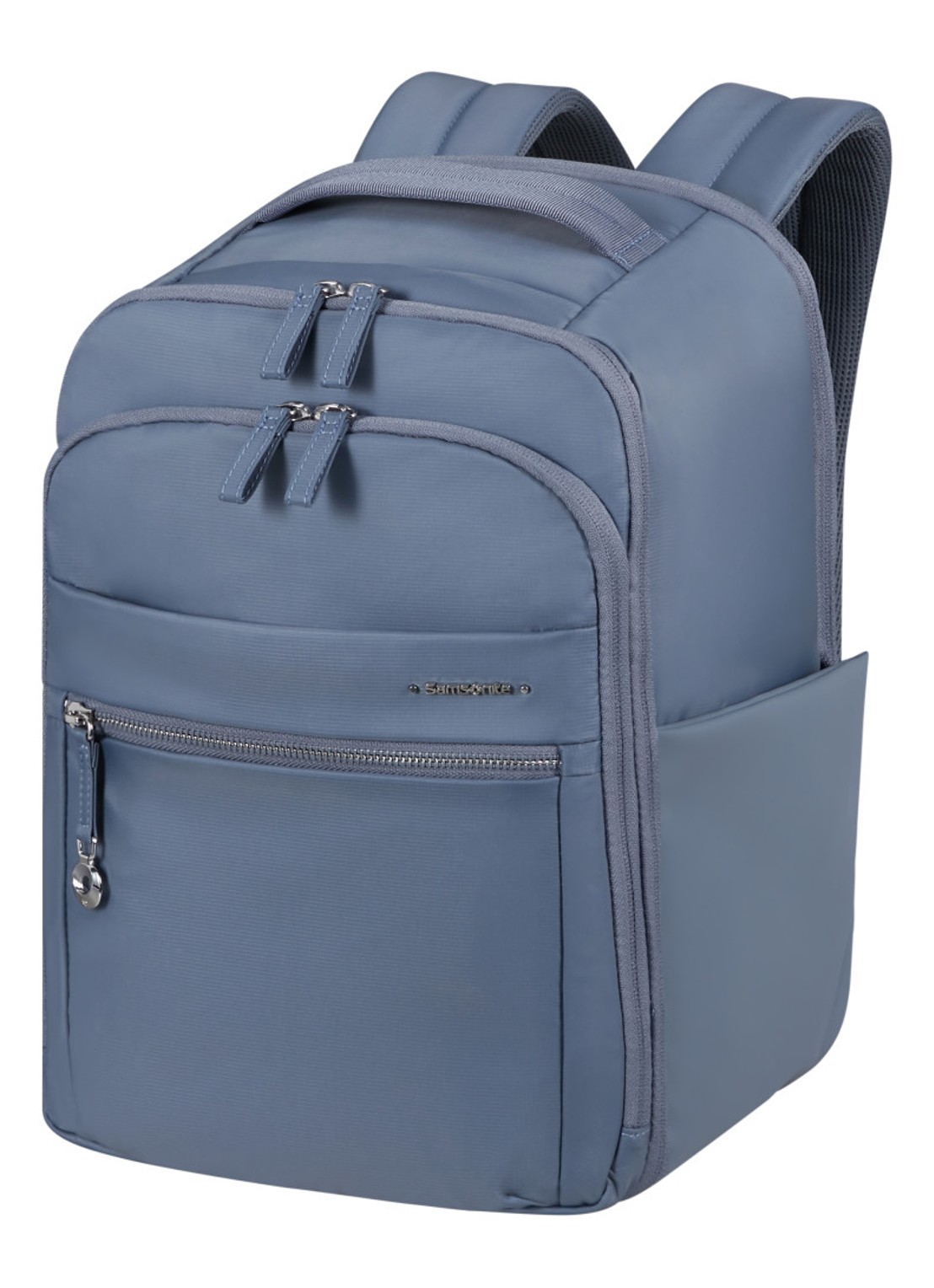 Samsonite Move Journey rugzak met 14 inch laptopvak - voorkant 2 staalblauw