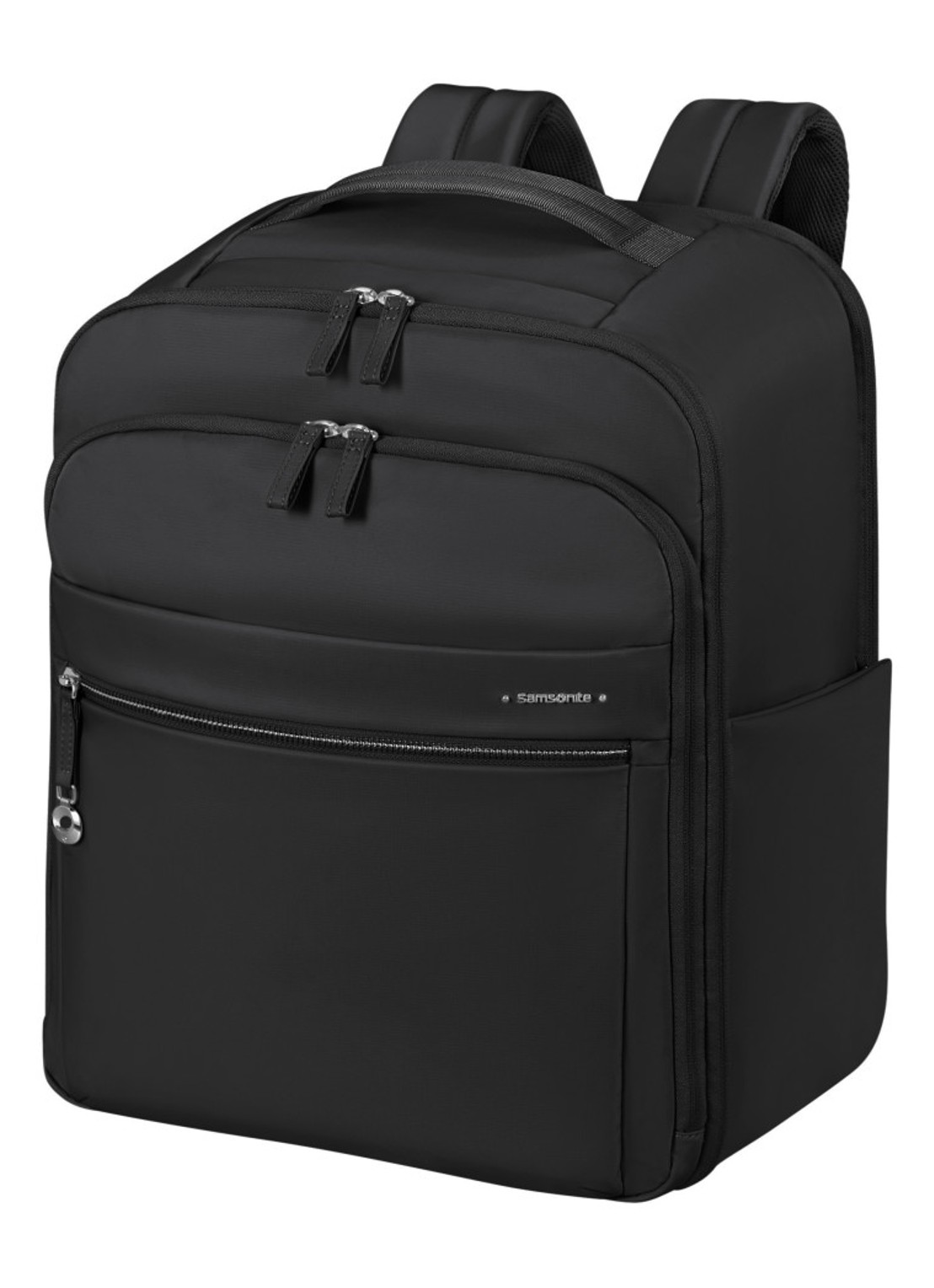 Samsonite Move Journey rugzak met logo - voorkant 3 zwart