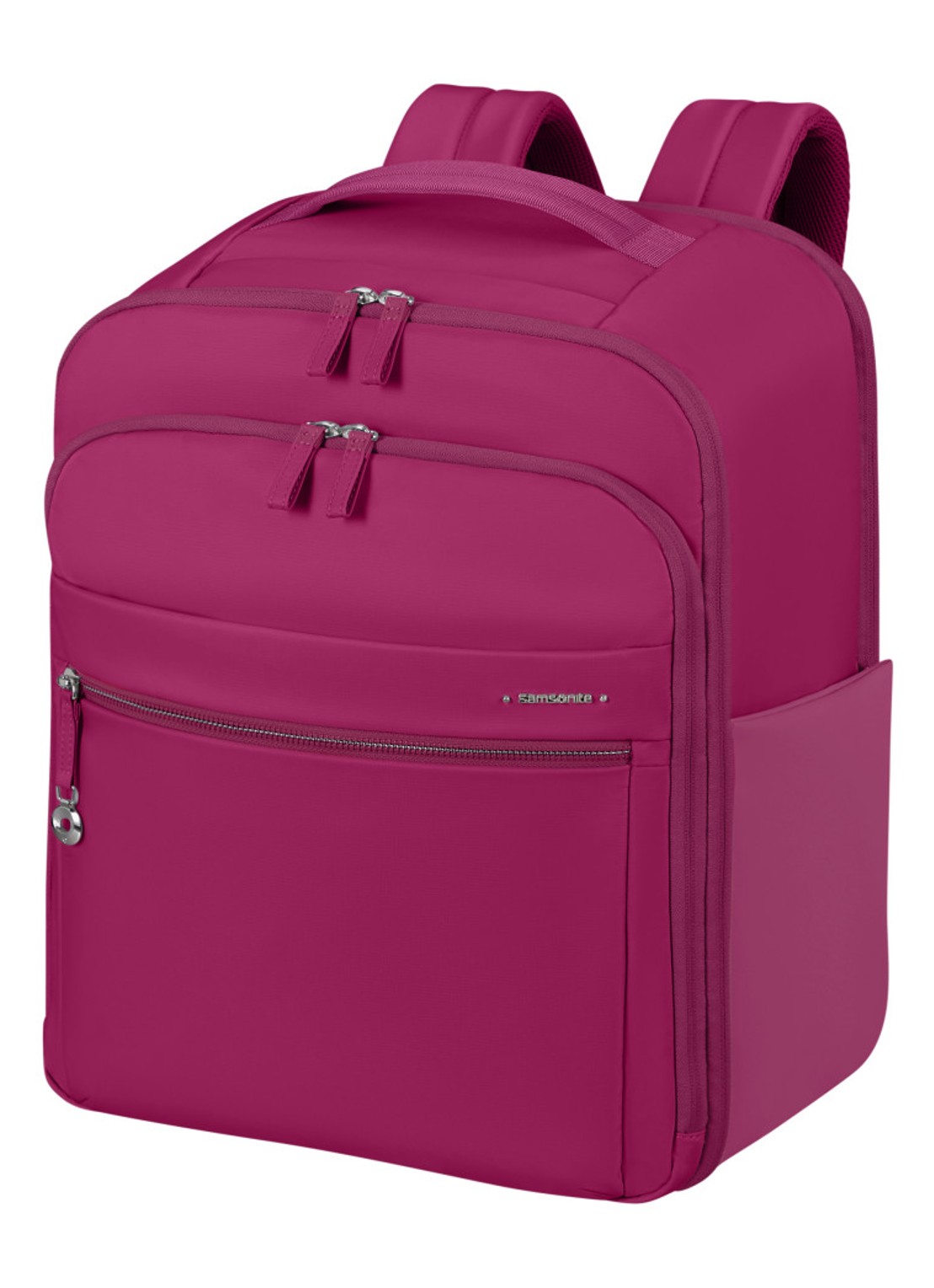 Samsonite Move Journey rugzak met logo - voorkant 2 donkerroze