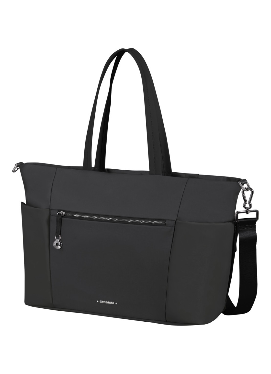 Samsonite Move Journey schoudertas met 14,1 inch laptopvak - voorkant 2 zwart