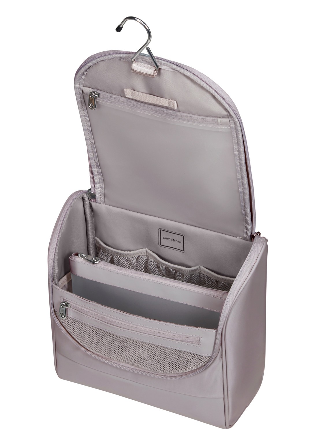 Samsonite Move Journey toilettas met logo - detail beige