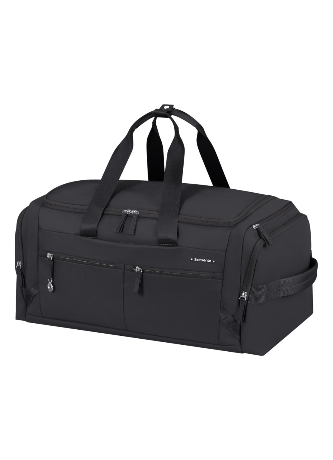 Samsonite Move Journey weekendtas met logo - voorkant 3 zwart