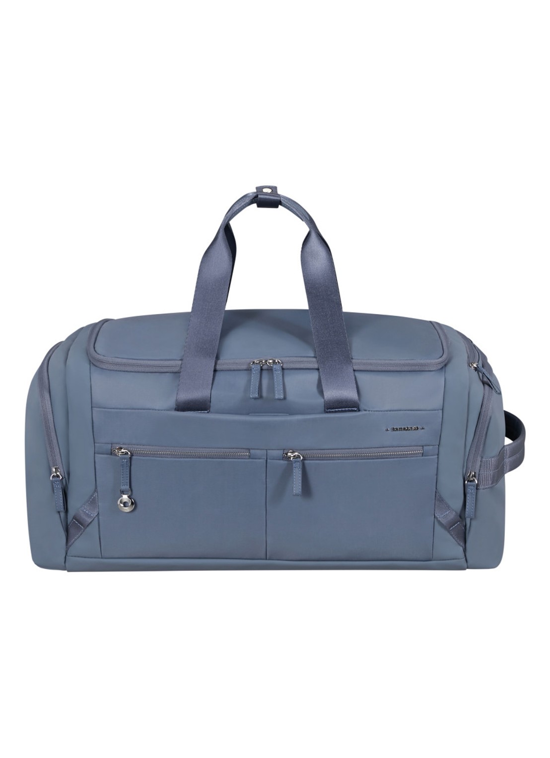 Samsonite Move Journey weekendtas met logo - voorkant 2 staalblauw