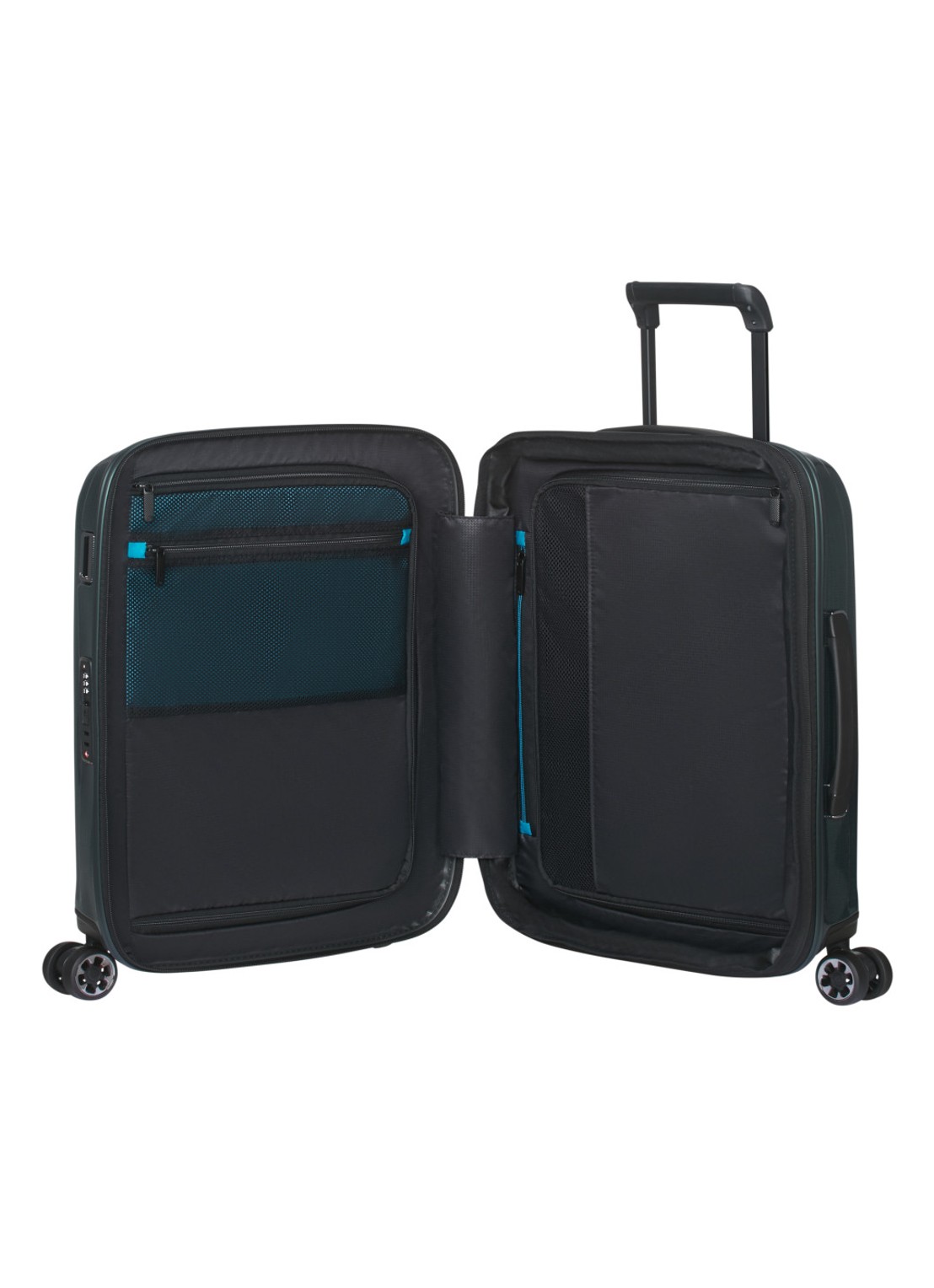 Samsonite Nexis vergrootbare spinner 55 cm - achterkant groen