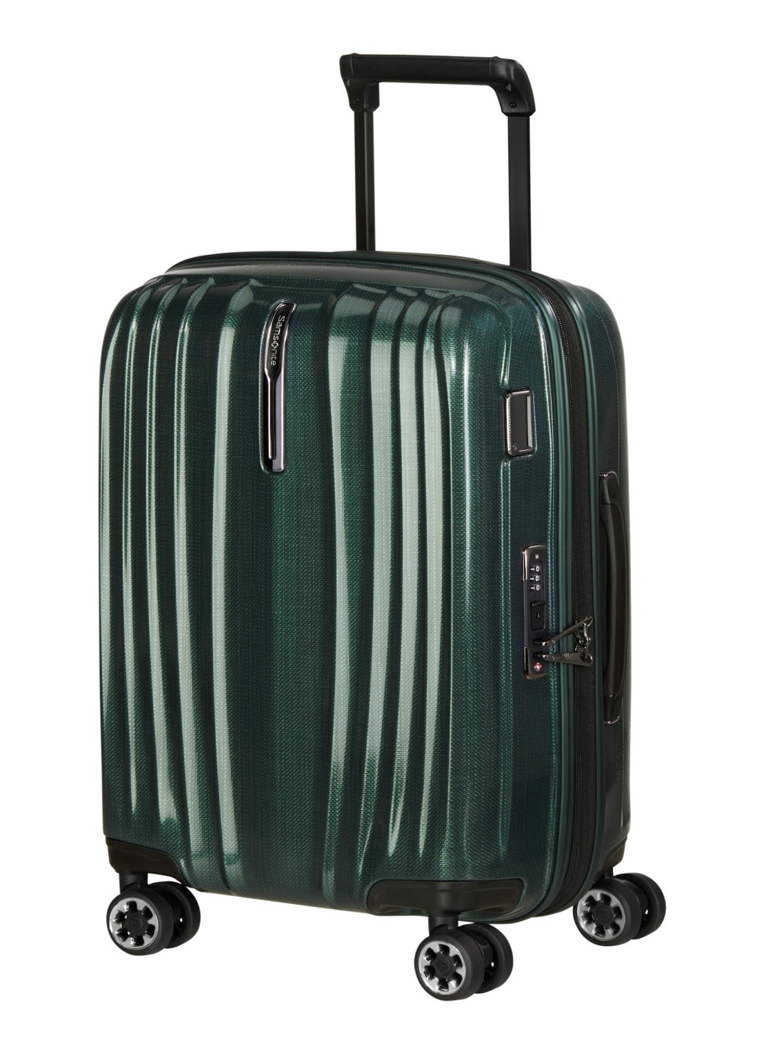 Samsonite Nexis vergrootbare spinner 55 cm - voorkant 2 groen