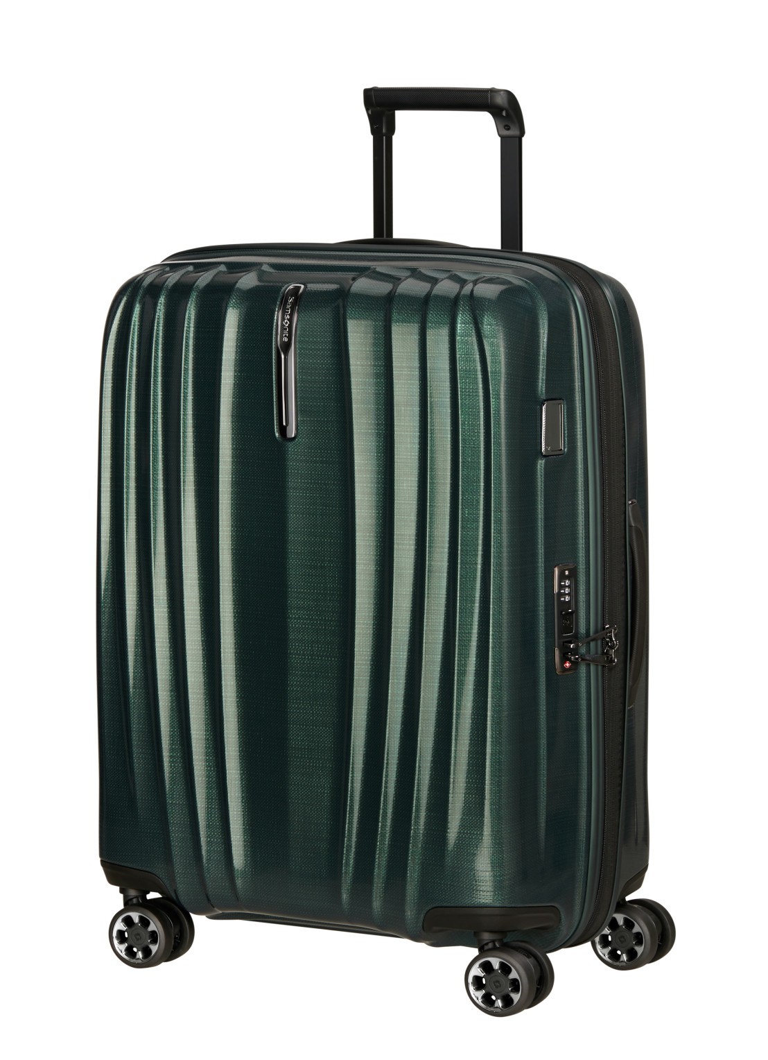 Samsonite Nexis vergrootbare spinner 70 cm - voorkant 2 groen