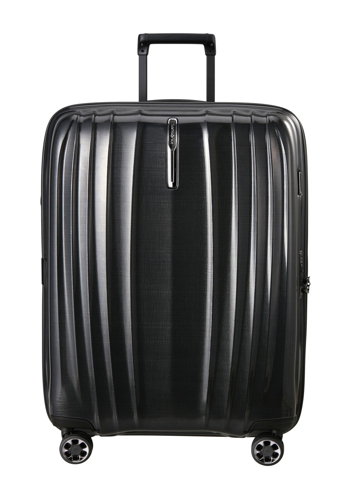Samsonite Nexis vergrootbare spinner 76 cm - voorkant 4 zwart
