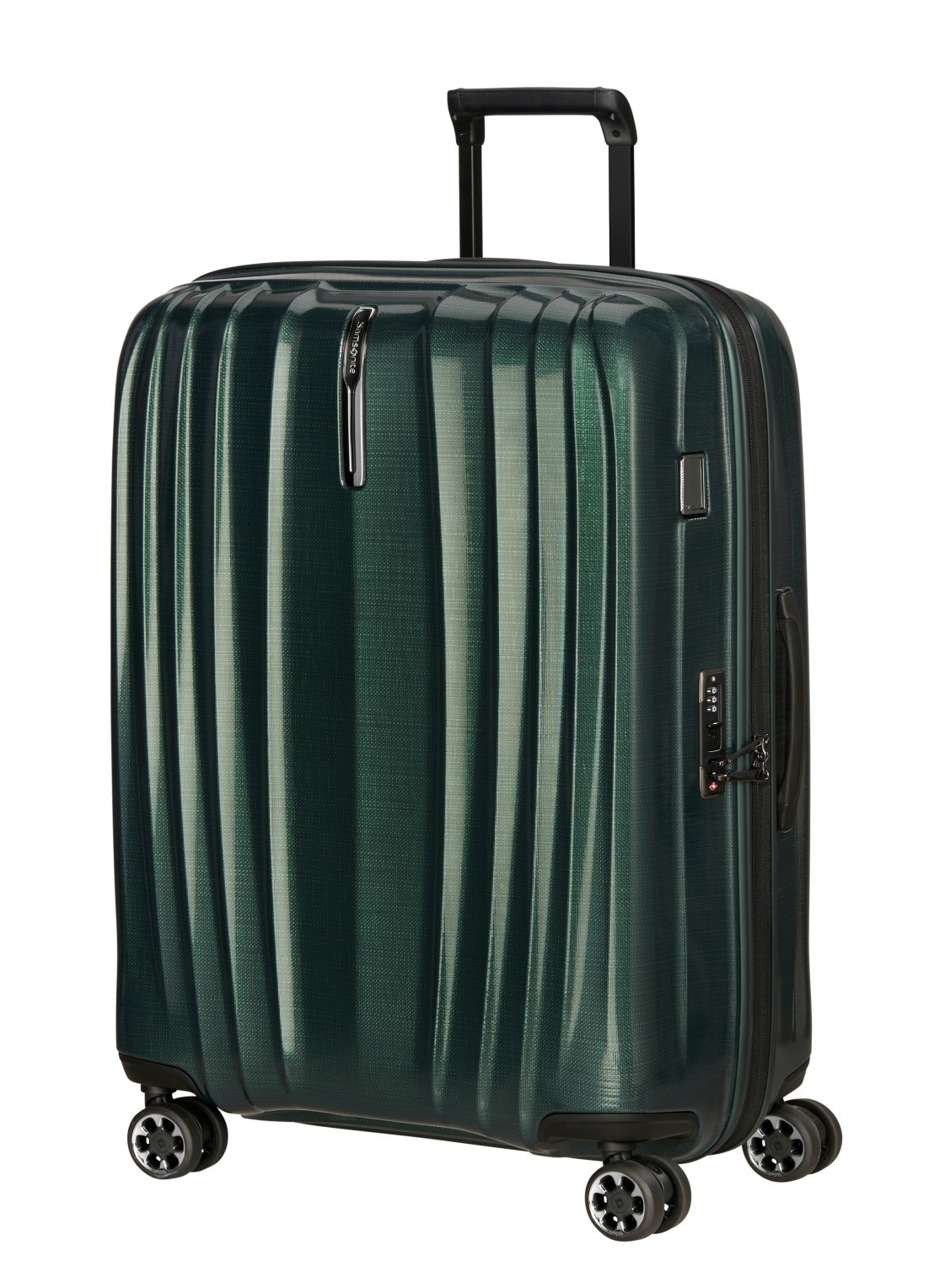 Samsonite Nexis vergrootbare spinner 76 cm - voorkant 4 groen