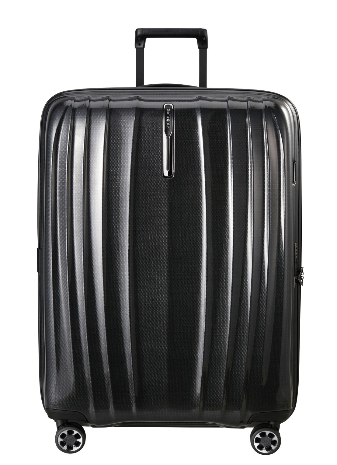 Samsonite Nexis vergrootbare spinner 82 cm - voorkant 3 zwart