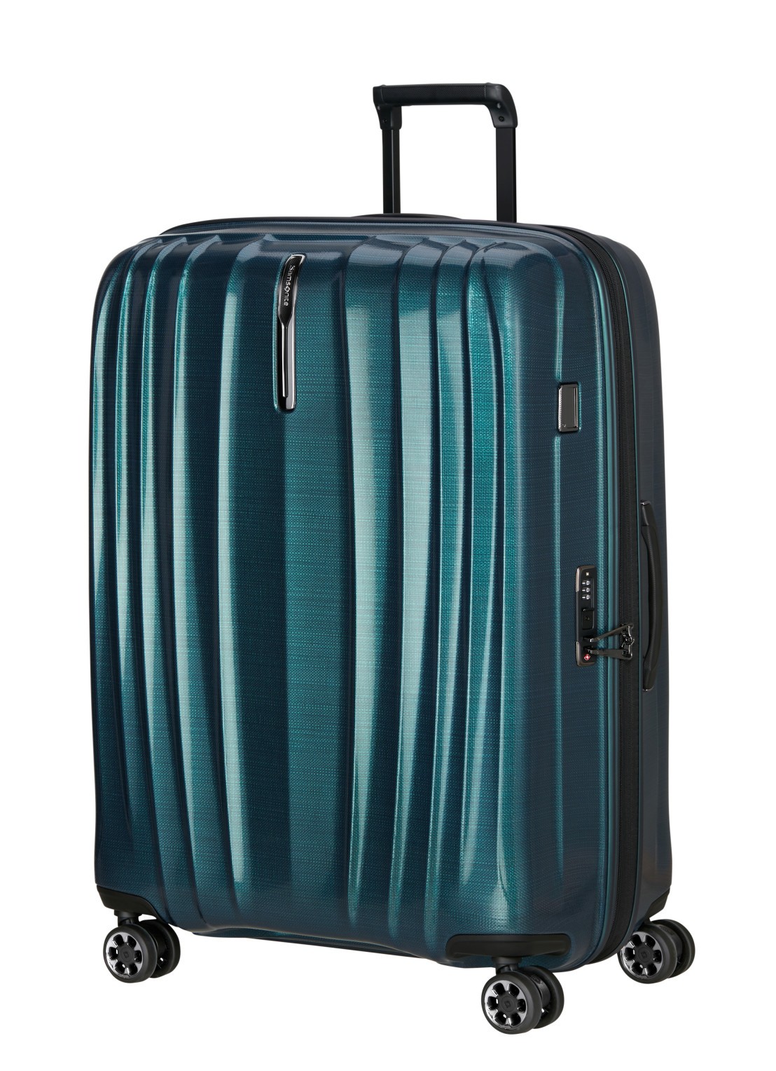 Samsonite Nexis vergrootbare spinner 82 cm - voorkant 2 petrol