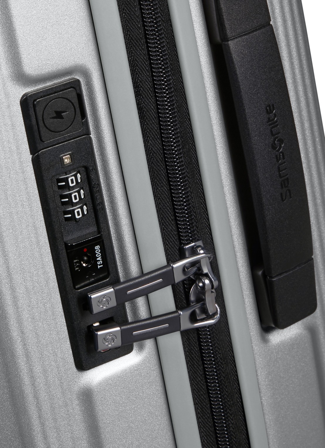 Samsonite Nuon spinner 55 cm - detail 7 zilver