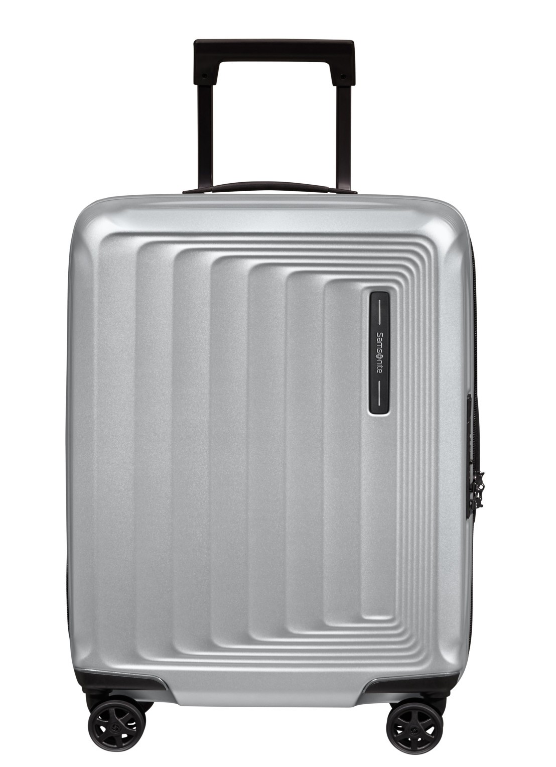 Samsonite Nuon spinner 55 cm - voorkant zilver