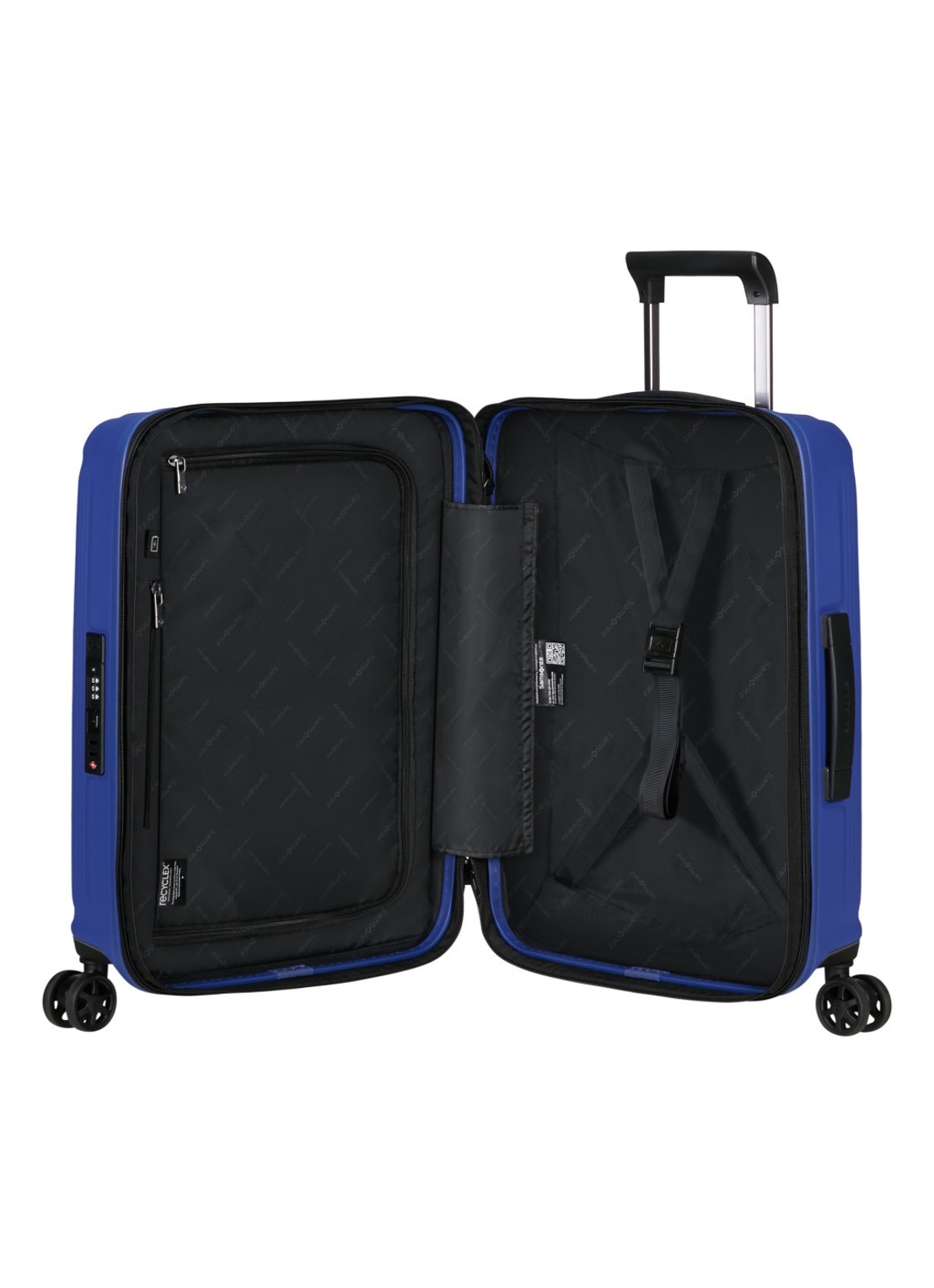 Samsonite Nuon spinner 55 cm - achterkant 3 donkerblauw