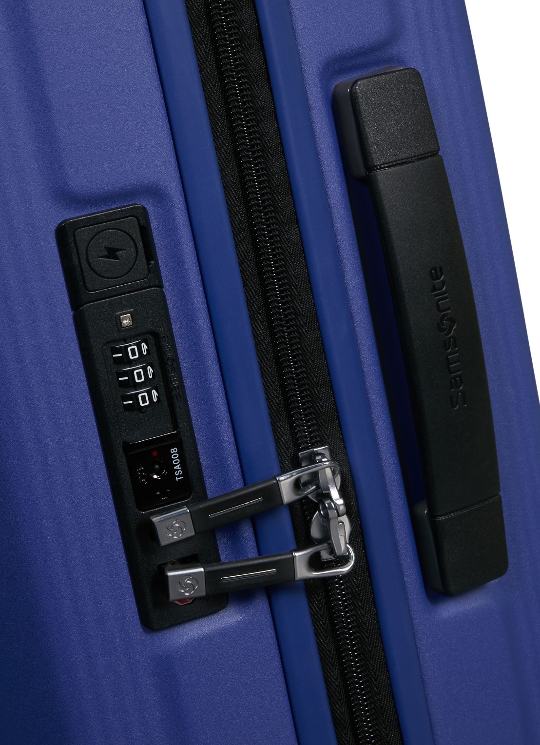 Samsonite Nuon spinner 55 cm - detail 2 donkerblauw