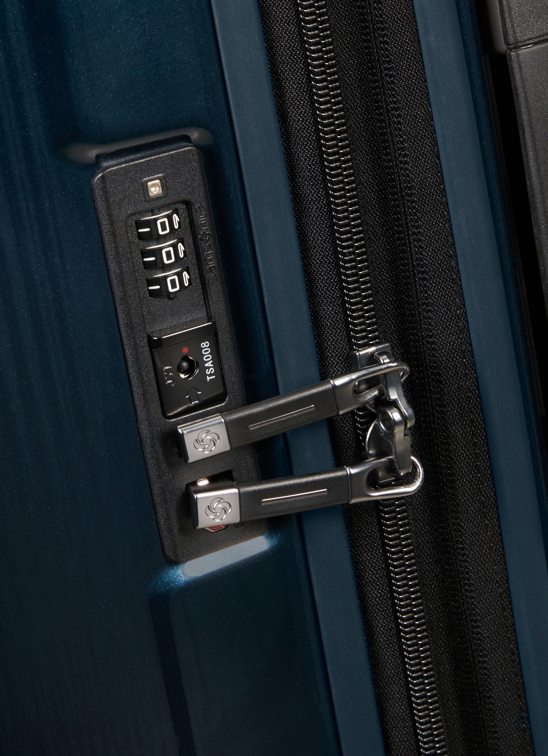 Samsonite Nuon spinner 75 cm - detail 4 donkerblauw