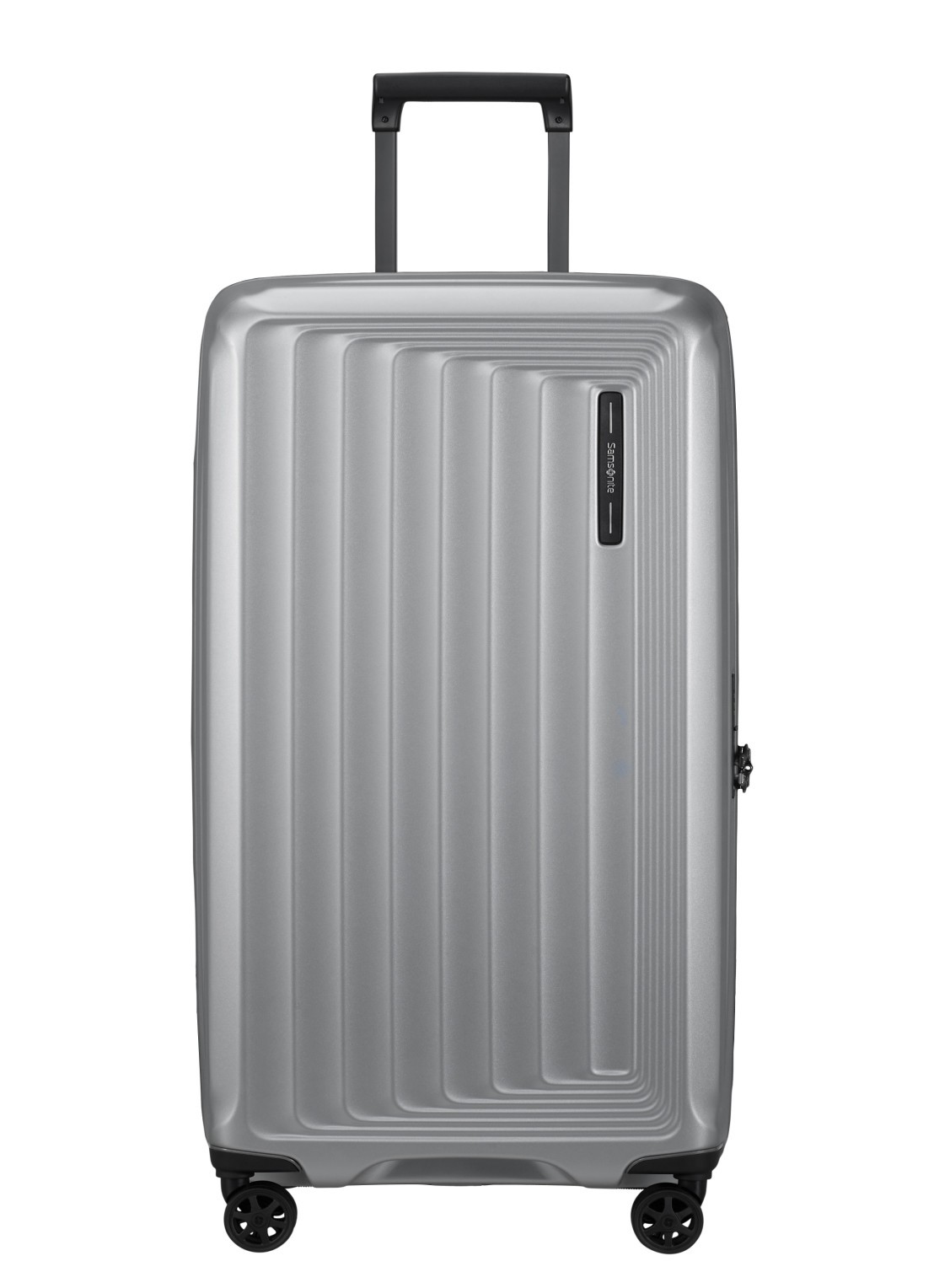 Samsonite Nuon spinner 80 cm - voorkant 2 matt silver