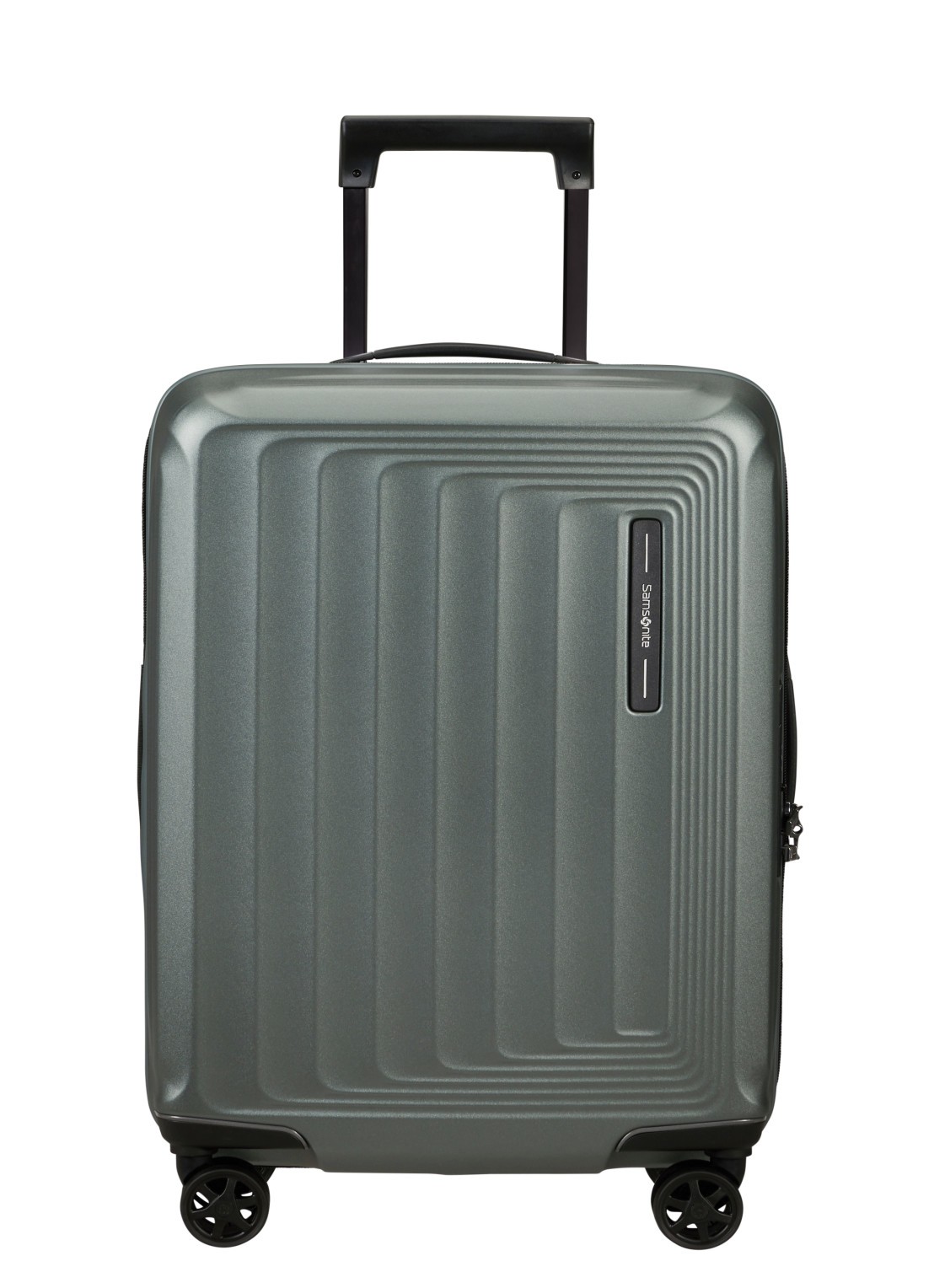 Samsonite Nuon vergrootbare spinner 55 cm - voorkant 2 khaki