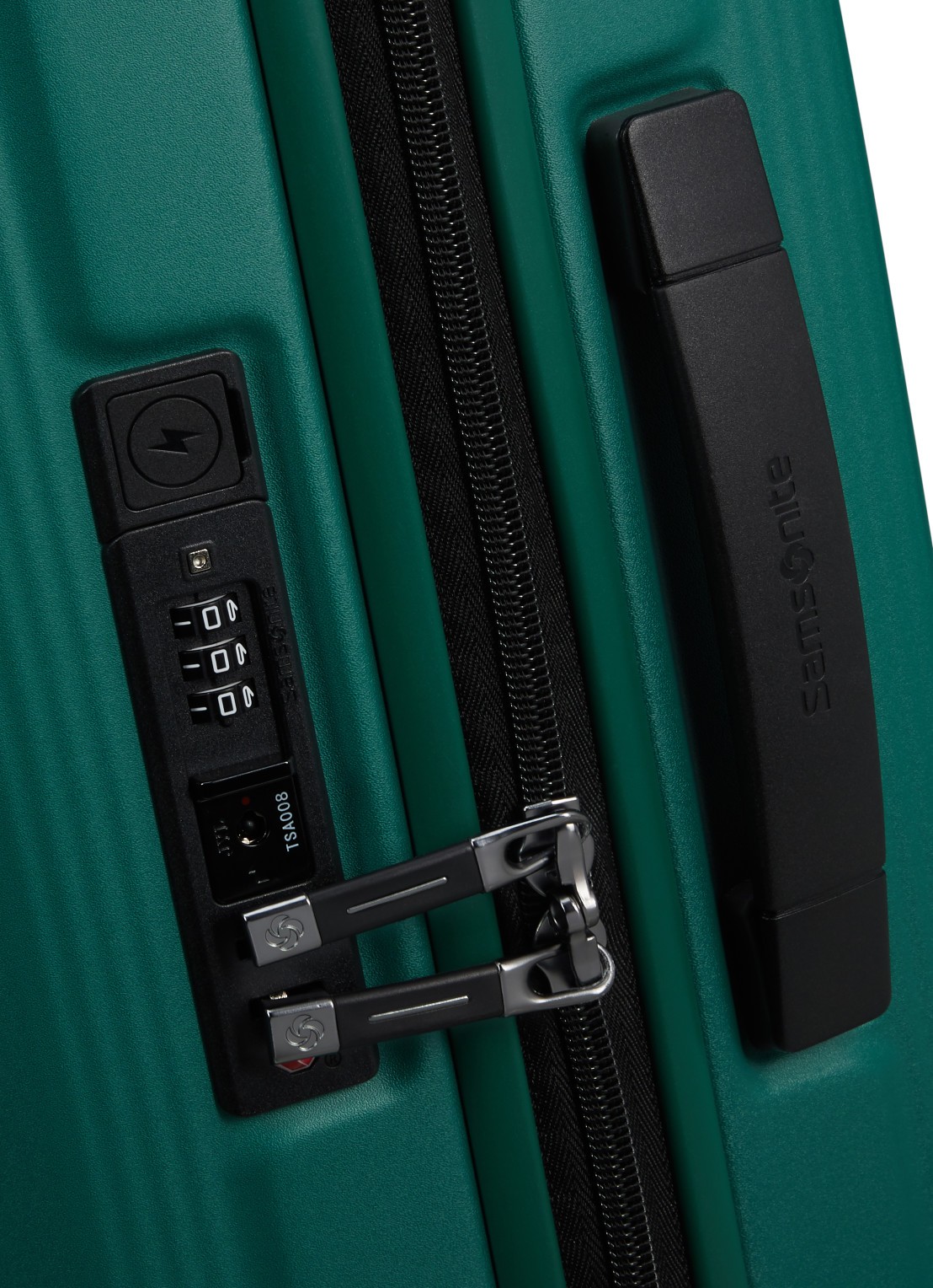 Samsonite Nuon vergrootbare spinner 55 cm - detail 2 groen