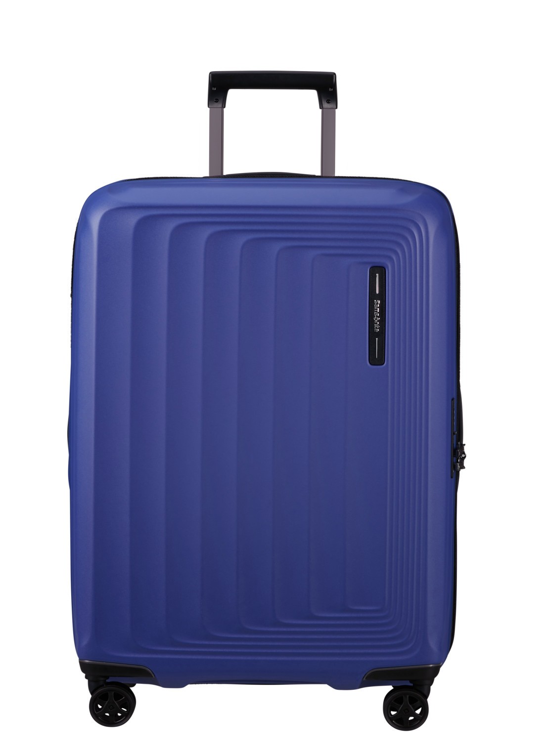 Samsonite Nuon vergrootbare spinner 69 cm - voorkant donkerblauw