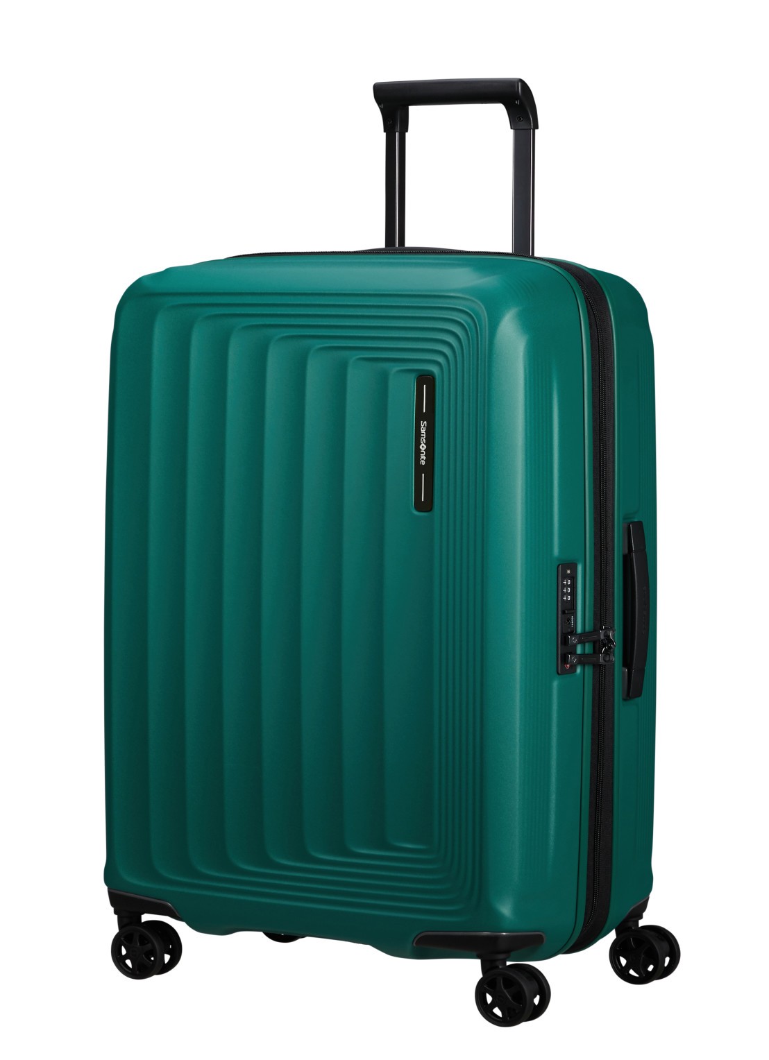 Samsonite Nuon vergrootbare spinner 69 cm - voorkant 3 groen