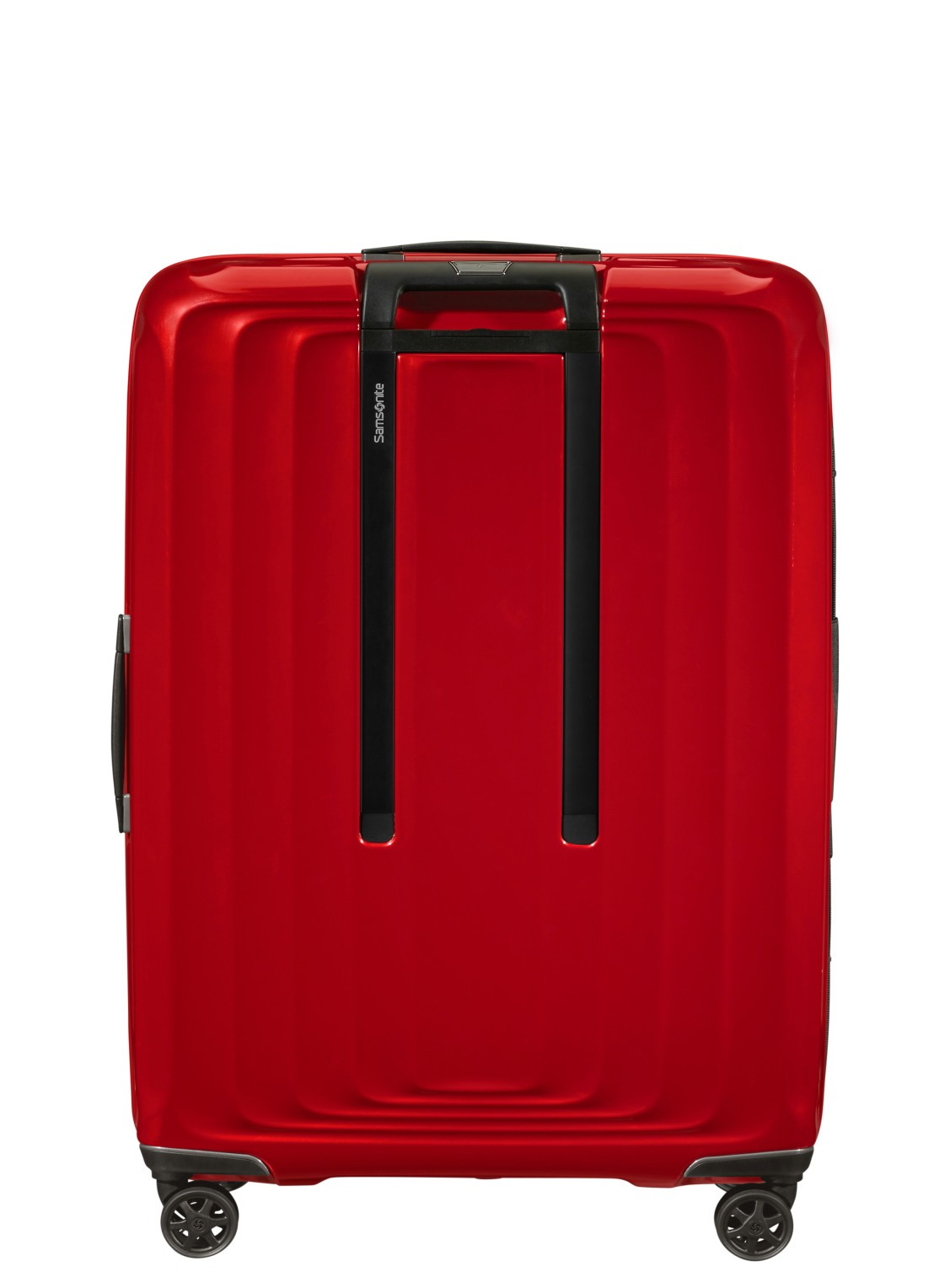 Samsonite Nuon vergrootbare spinner 75 cm - achterkant 3 metallic red