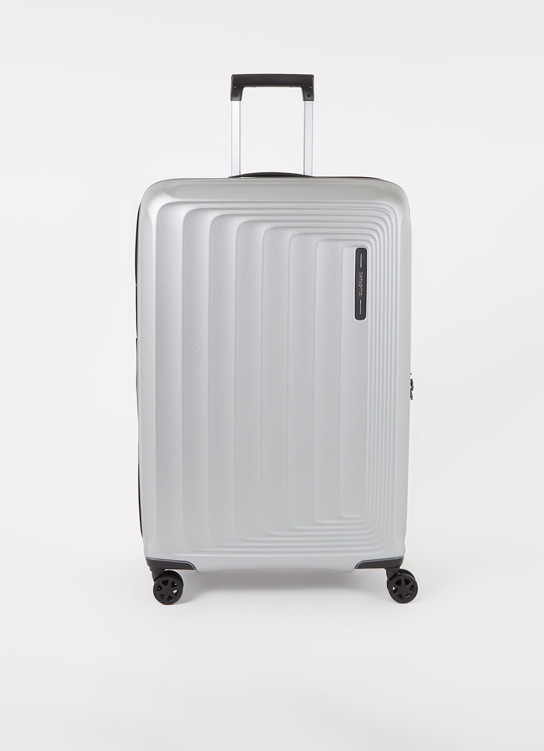 Samsonite Nuon vergrootbare spinner 75 cm - voorkant 4 zilver