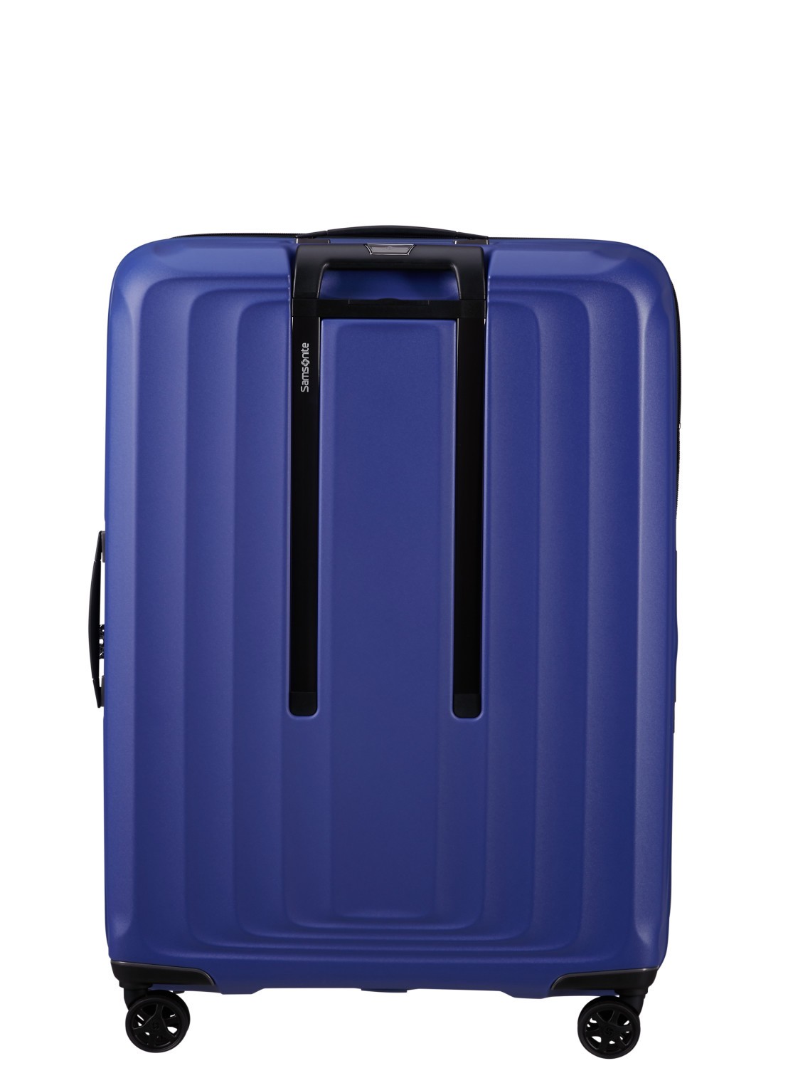 Samsonite Nuon vergrootbare spinner 75 cm - achterkant donkerblauw