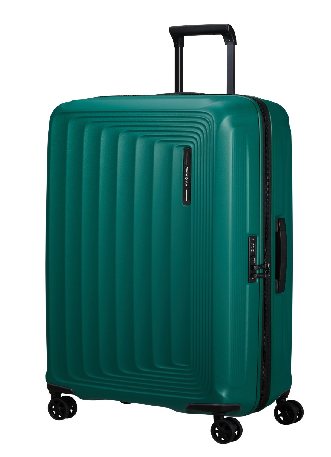 Samsonite Nuon vergrootbare spinner 75 cm - voorkant 2 groen
