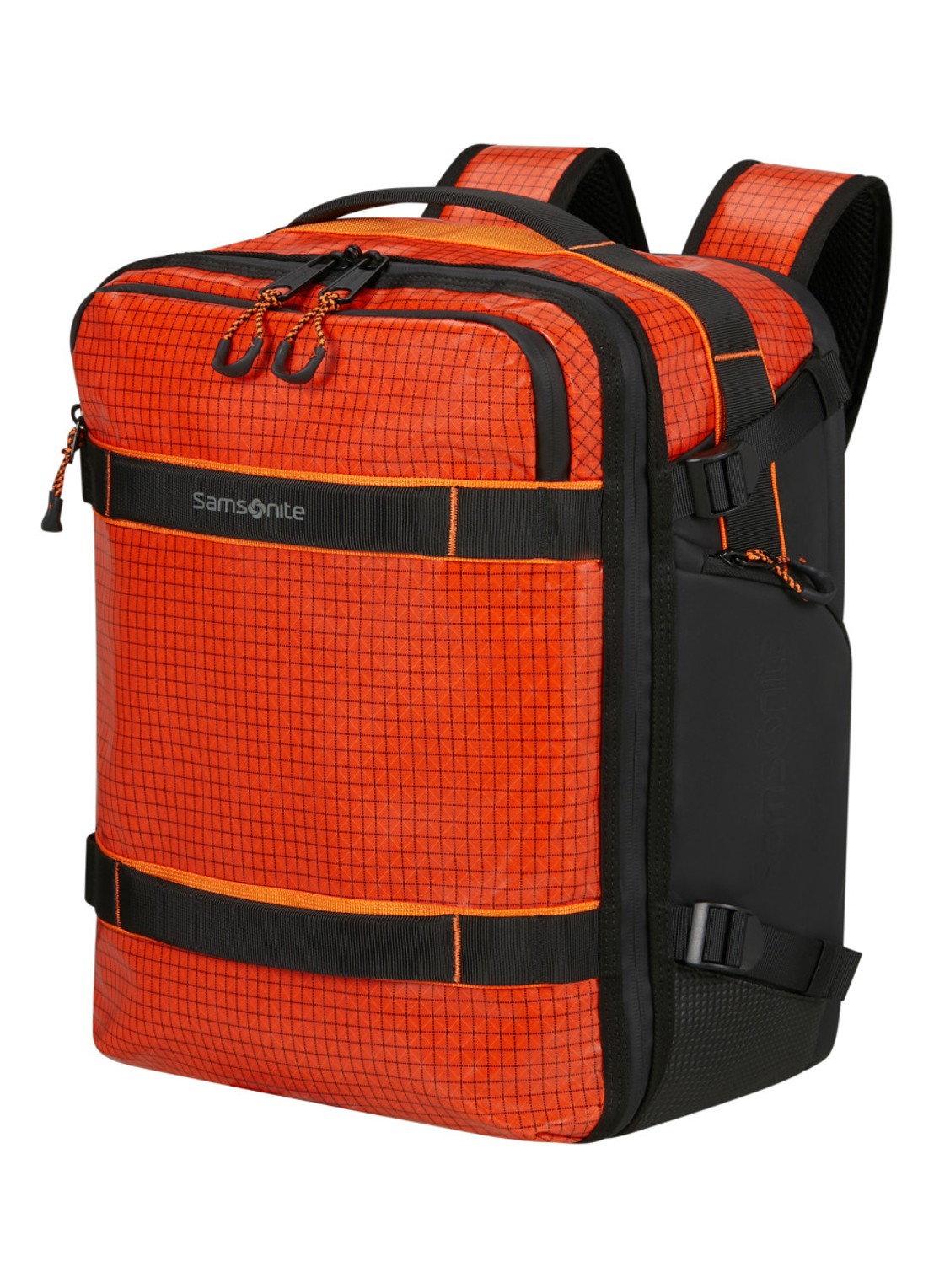 Samsonite Outtrax S rugzak - voorkant 2 oranjerood