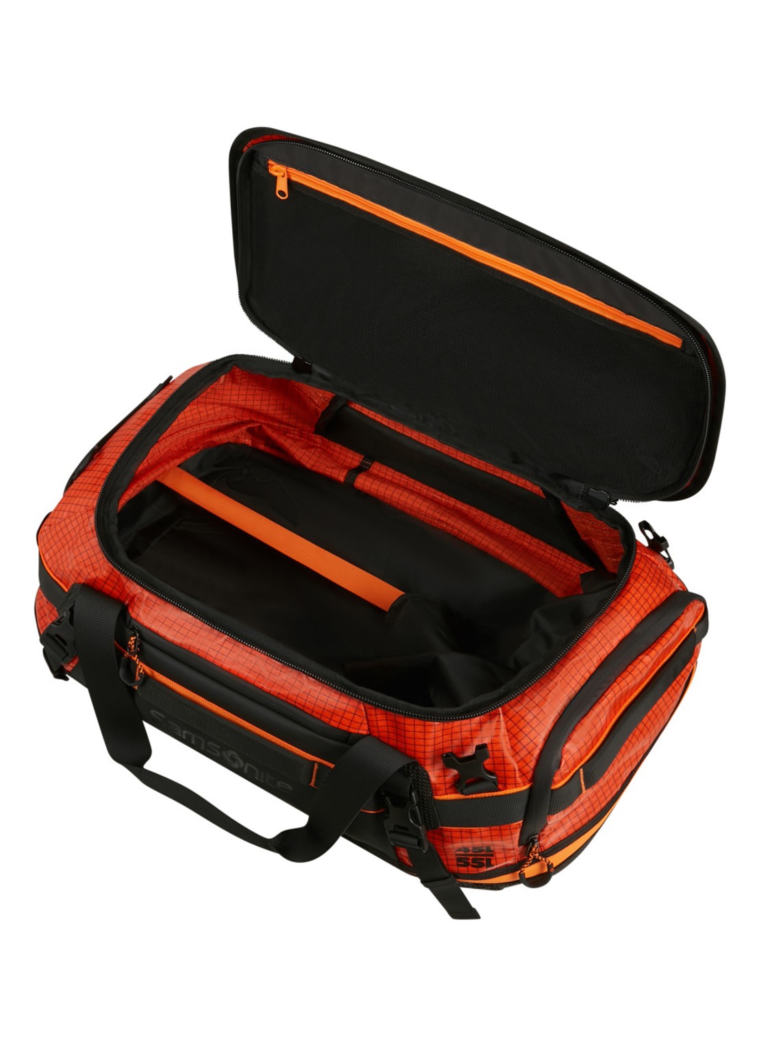 Samsonite Outtrax S weekendtas - achterkant 3 oranjerood