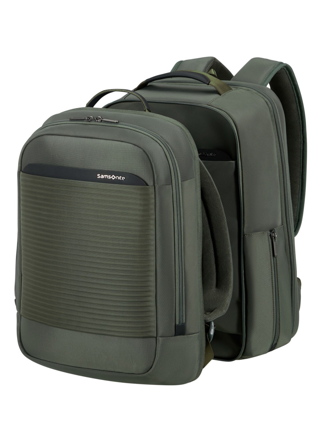 Samsonite Paralux BT 2-1 rugzak - detail 2 olijfgroen