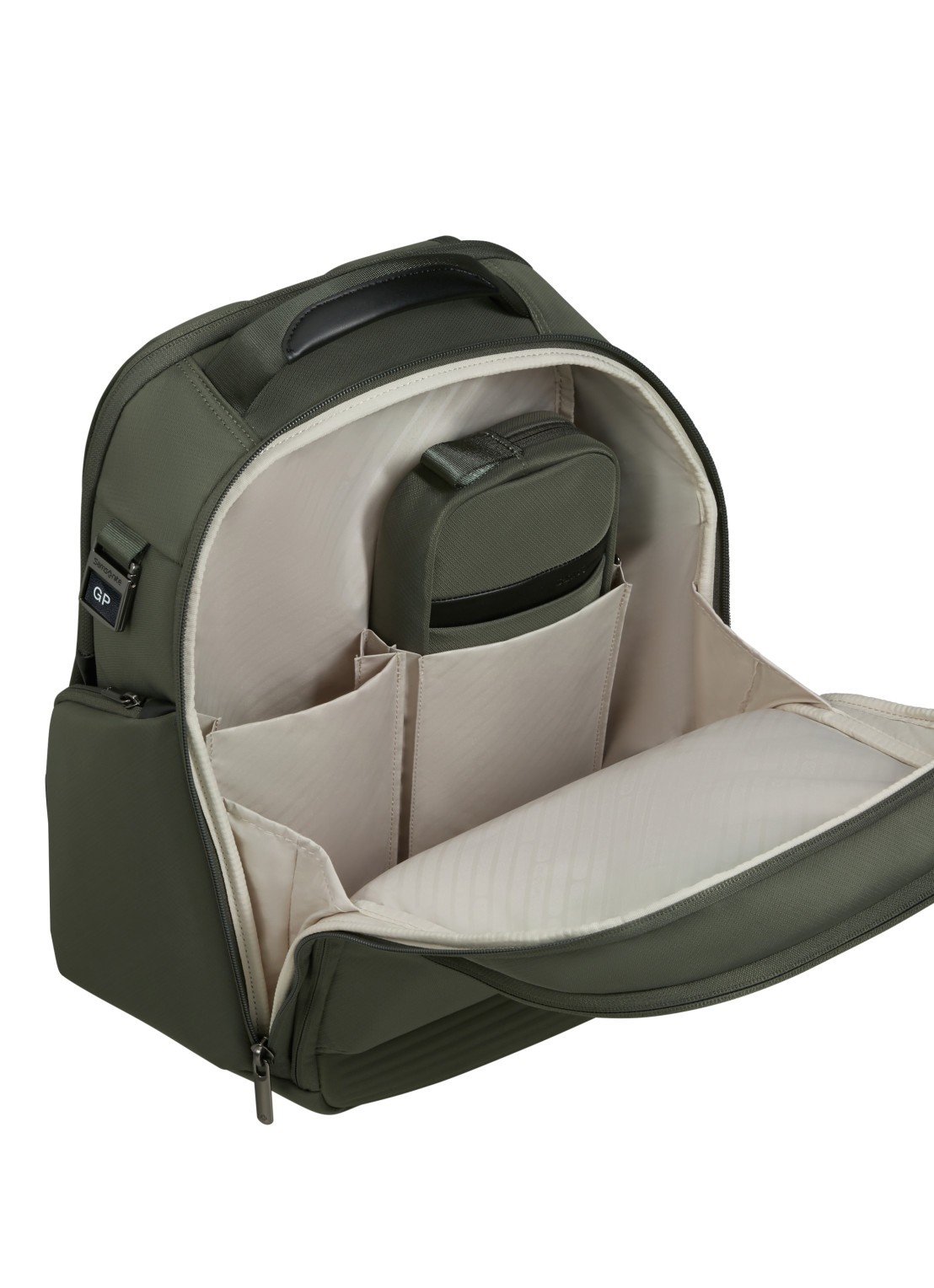 Samsonite Paralux BT Everyday rugzak - achterkant olijfgroen
