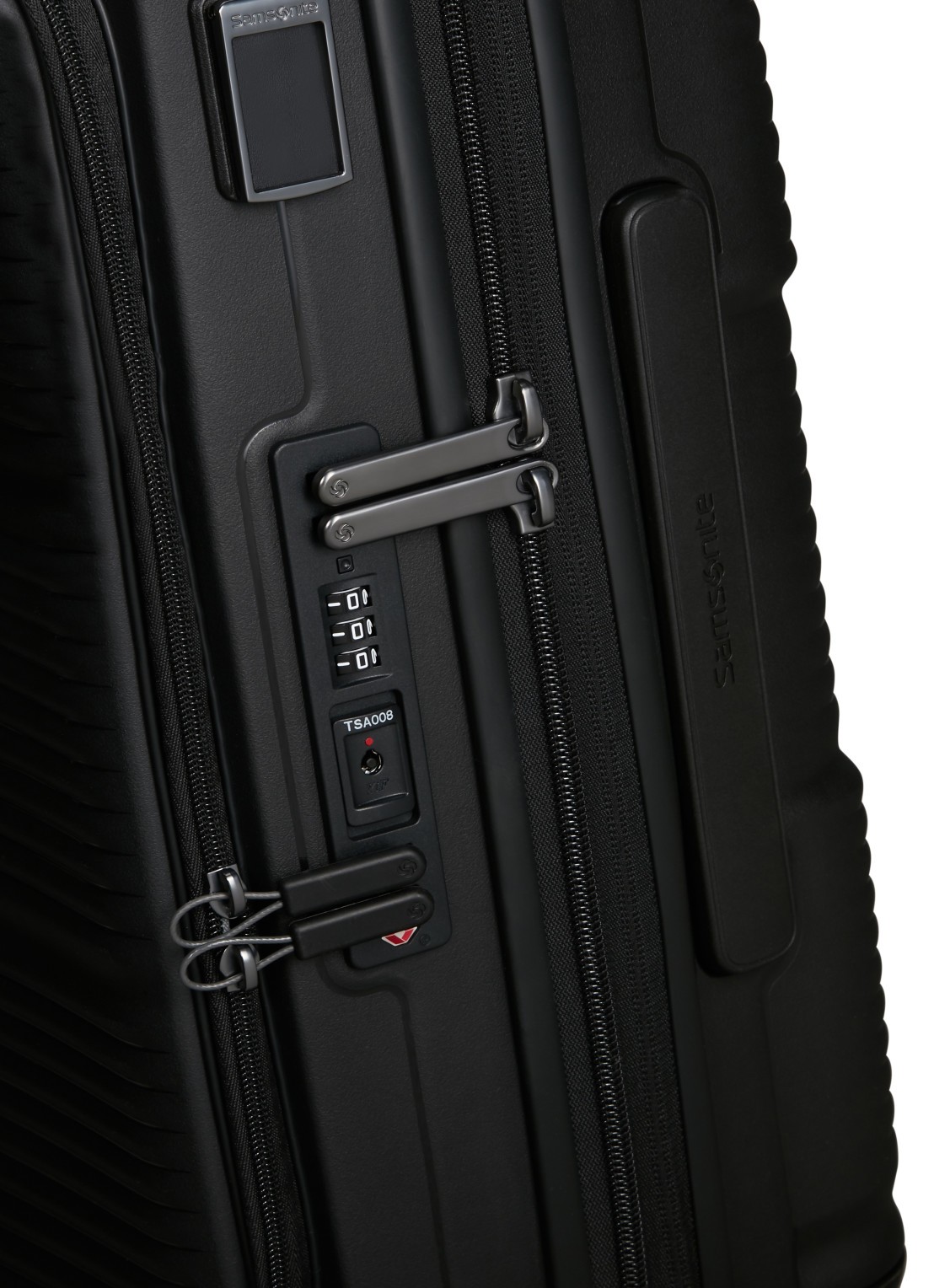 Samsonite Paralux vergrootbare spinner 55 cm - detail 5 zwart