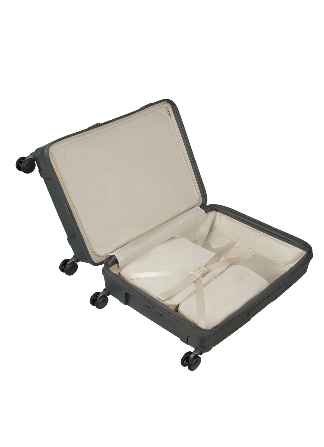 Samsonite Paralux vergrootbare spinner 67 cm - detail 3 olijfgroen