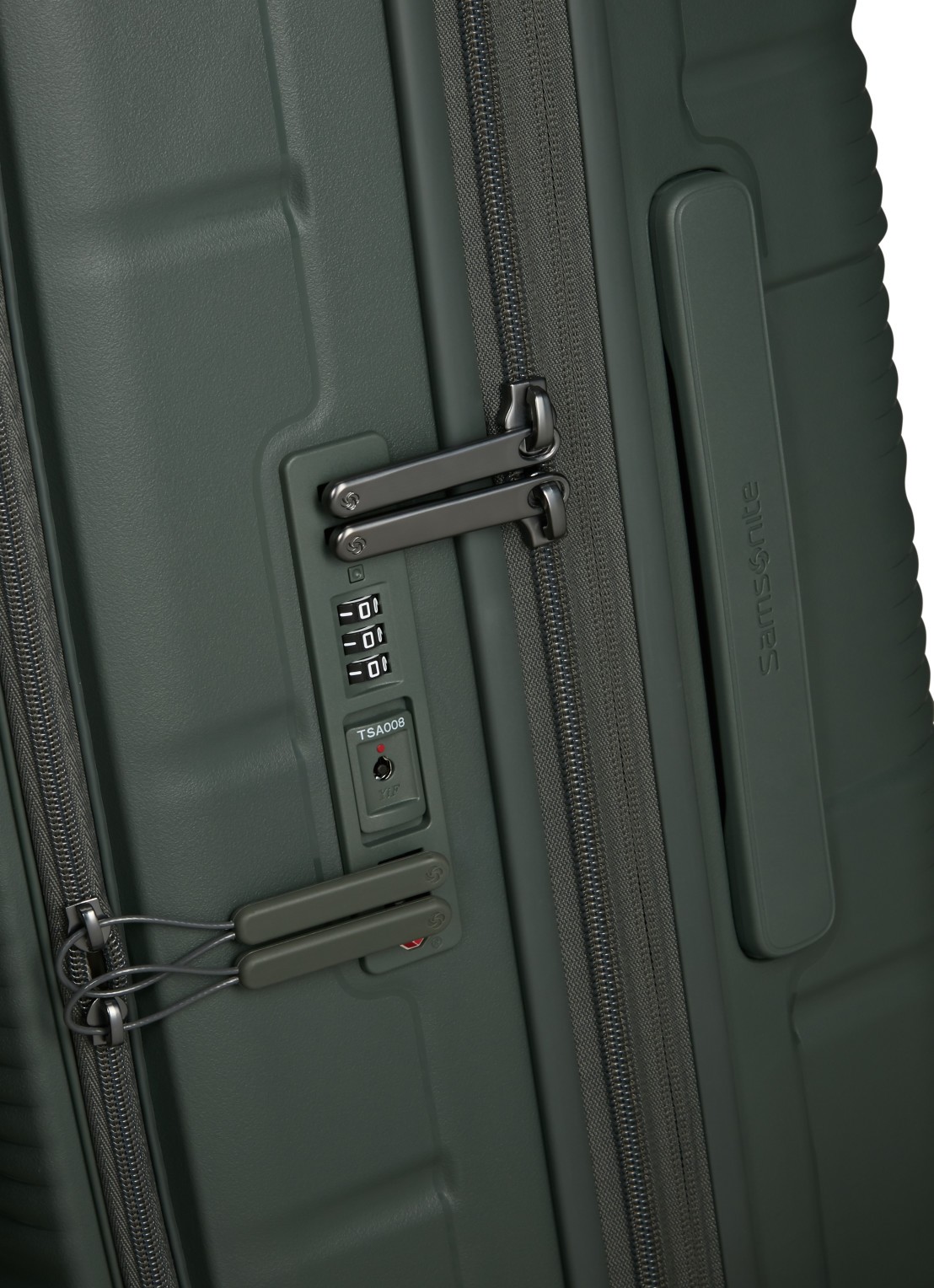 Samsonite Paralux vergrootbare spinner 67 cm - detail 5 olijfgroen