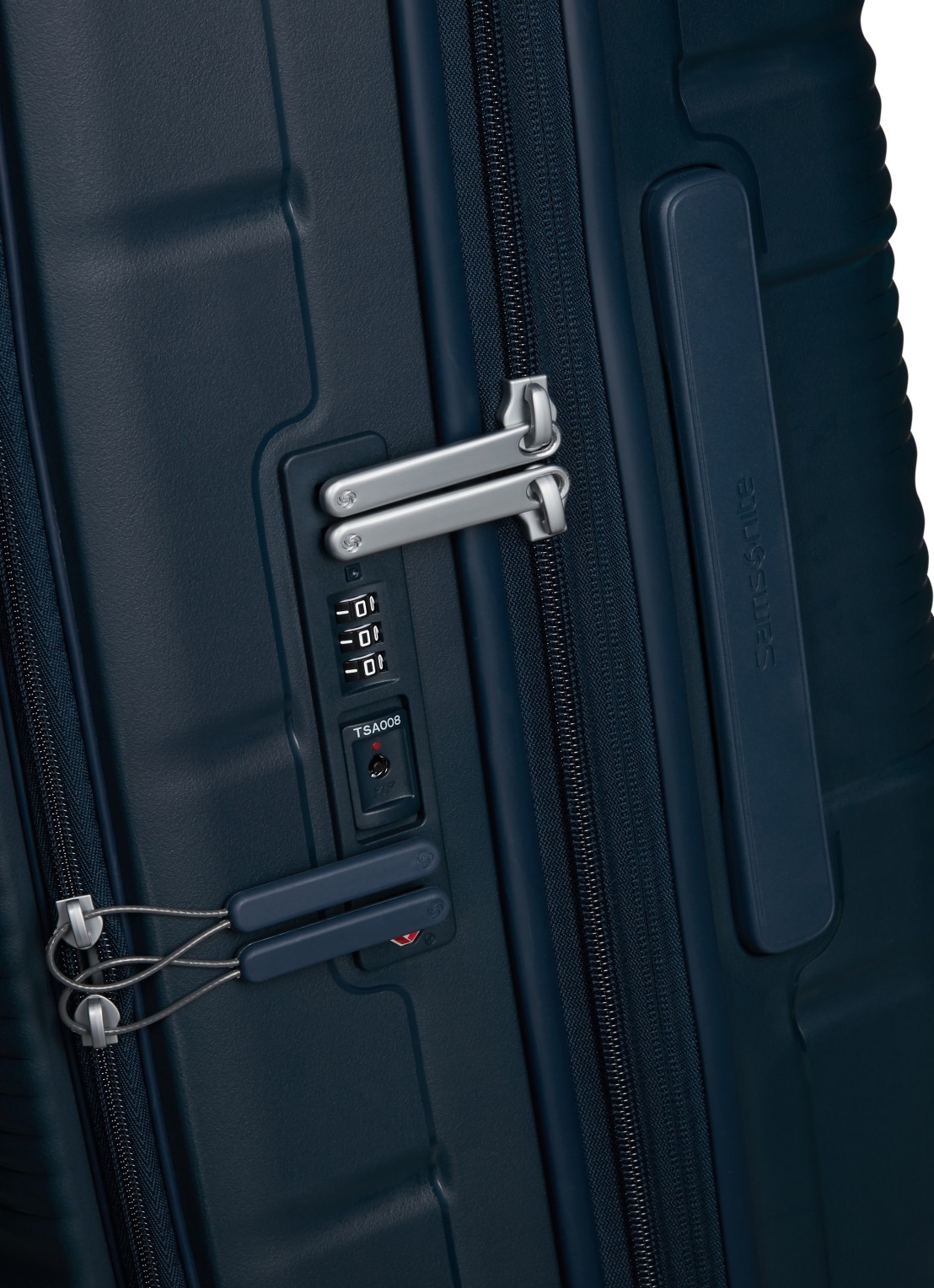 Samsonite Paralux vergrootbare spinner 75 cm - detail 3 donkerblauw