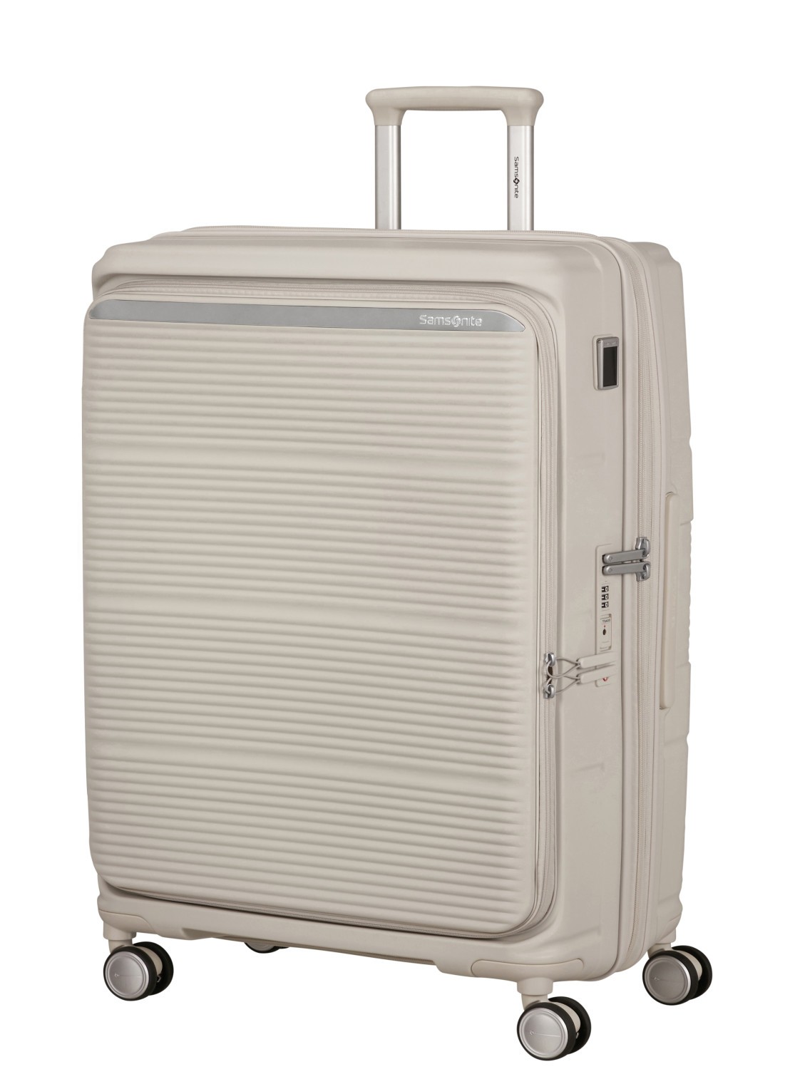 Samsonite Paralux vergrootbare spinner 75 cm - voorkant 2 grijs