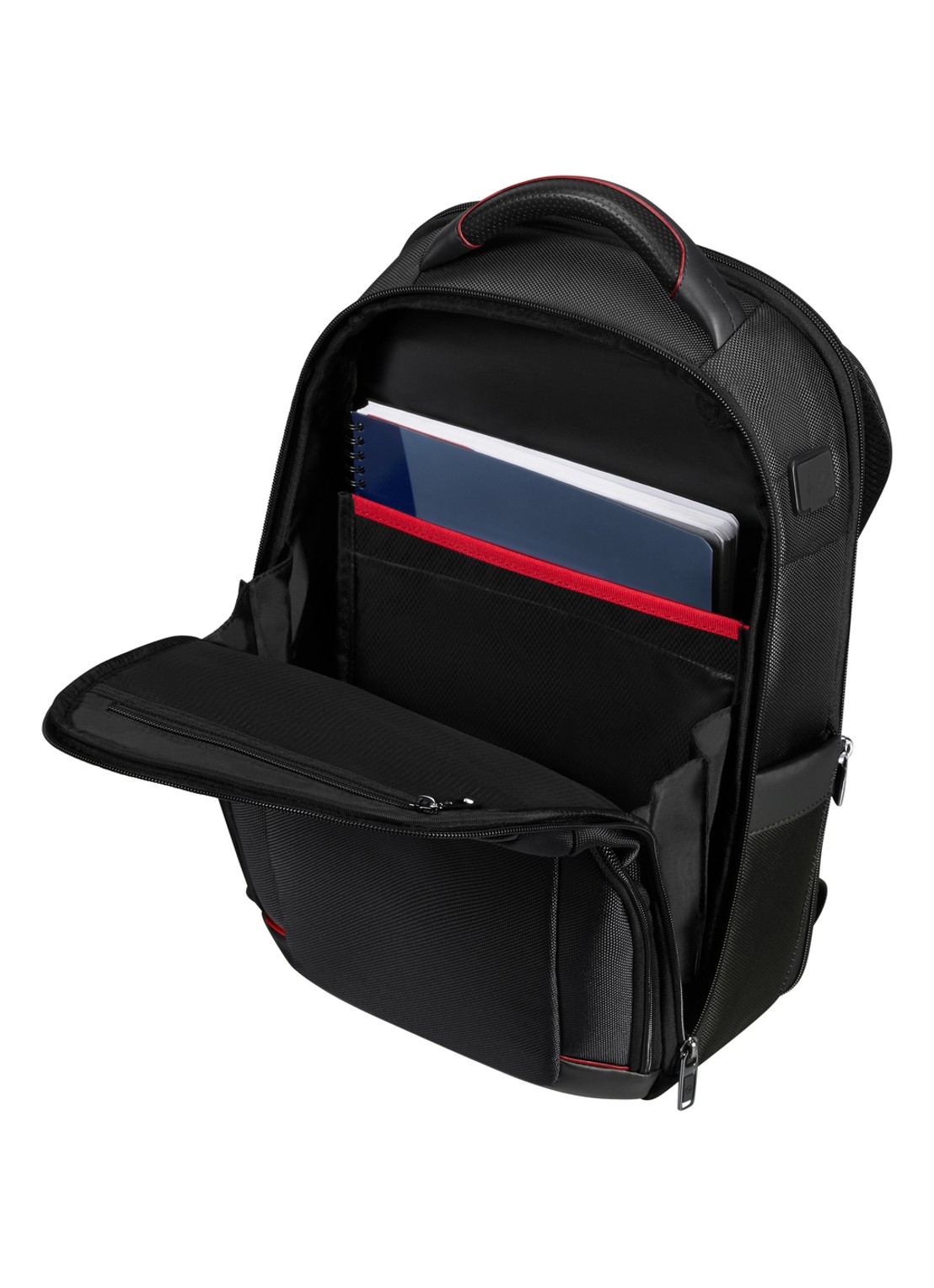 Samsonite Pro-DLX 6 laptoprugzak 14 inch  - achterkant 2 zwart