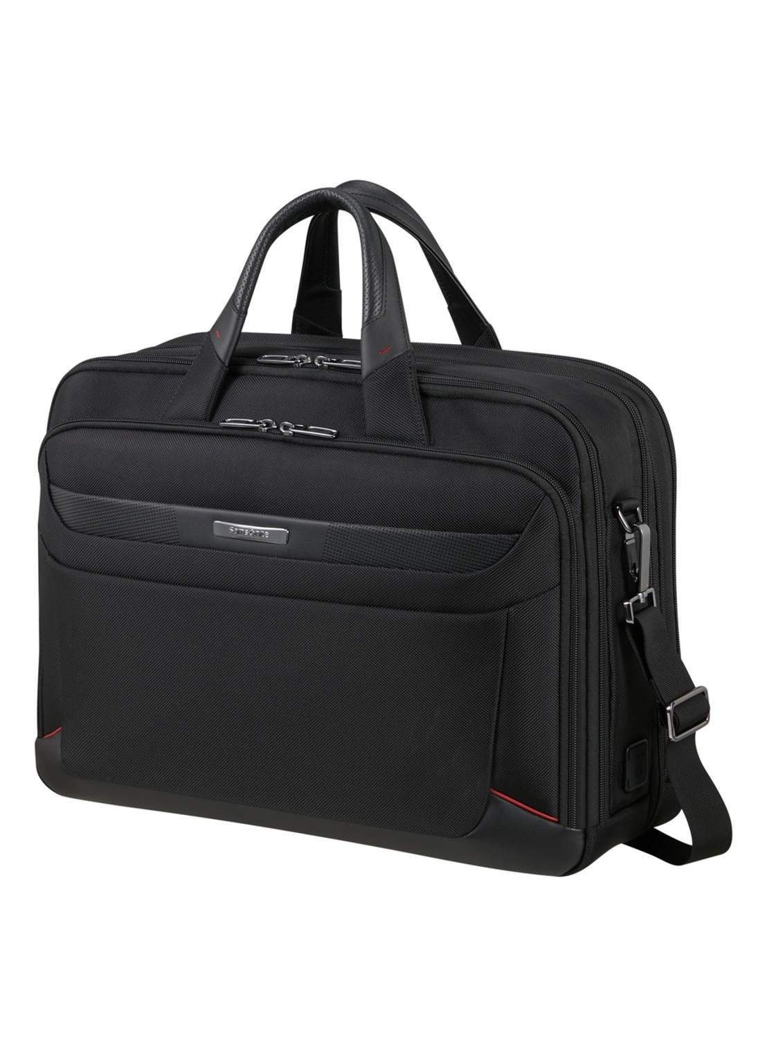 Samsonite Pro-DLX 6 laptoptas 17,3 inch  - voorkant 4 zwart