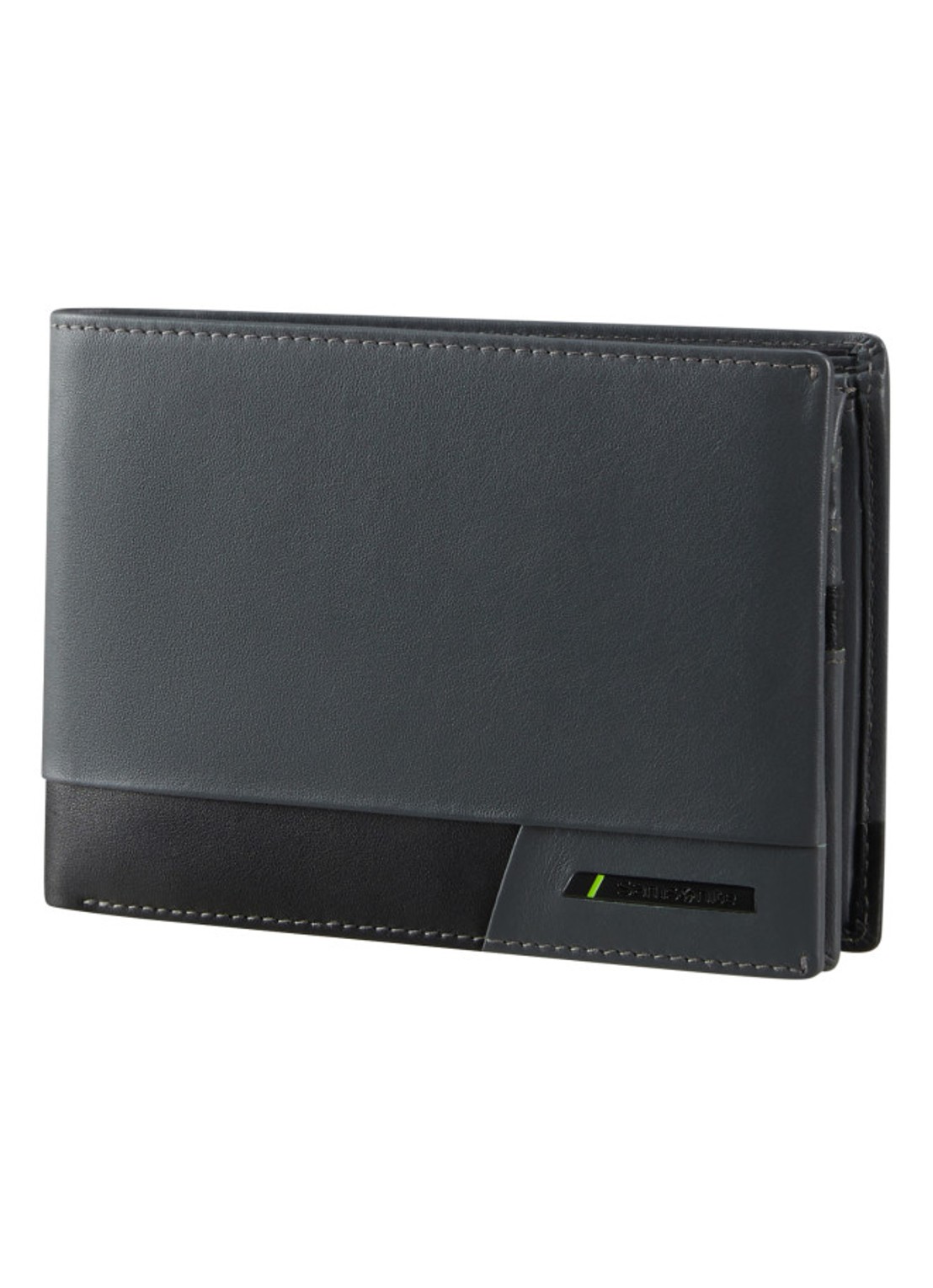 Samsonite Pro-DLX 6 portemonnee van leer - detail 3 blauwgrijs