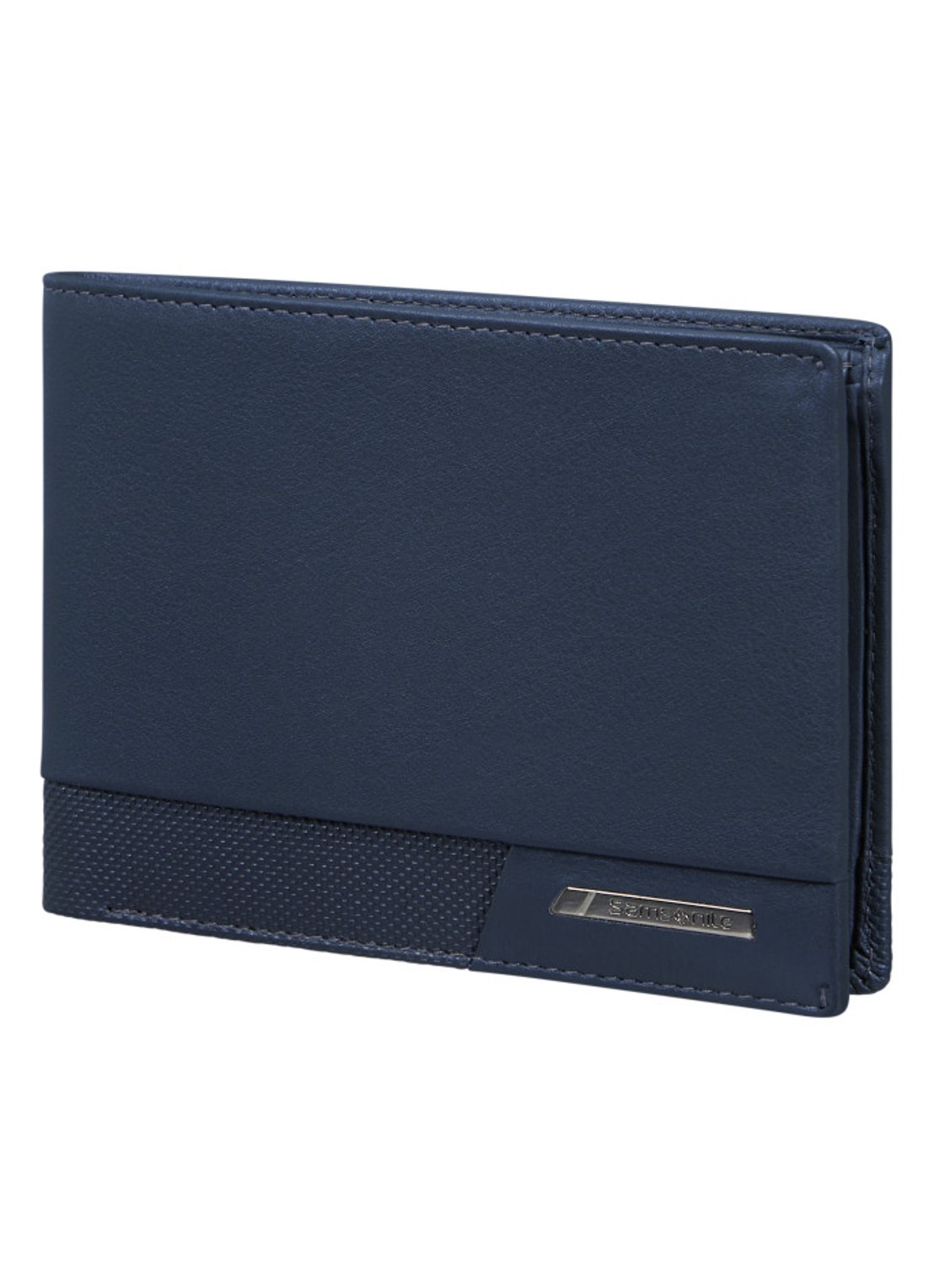 Samsonite Pro-DLX 6 portemonnee van leer - voorkant donkerblauw