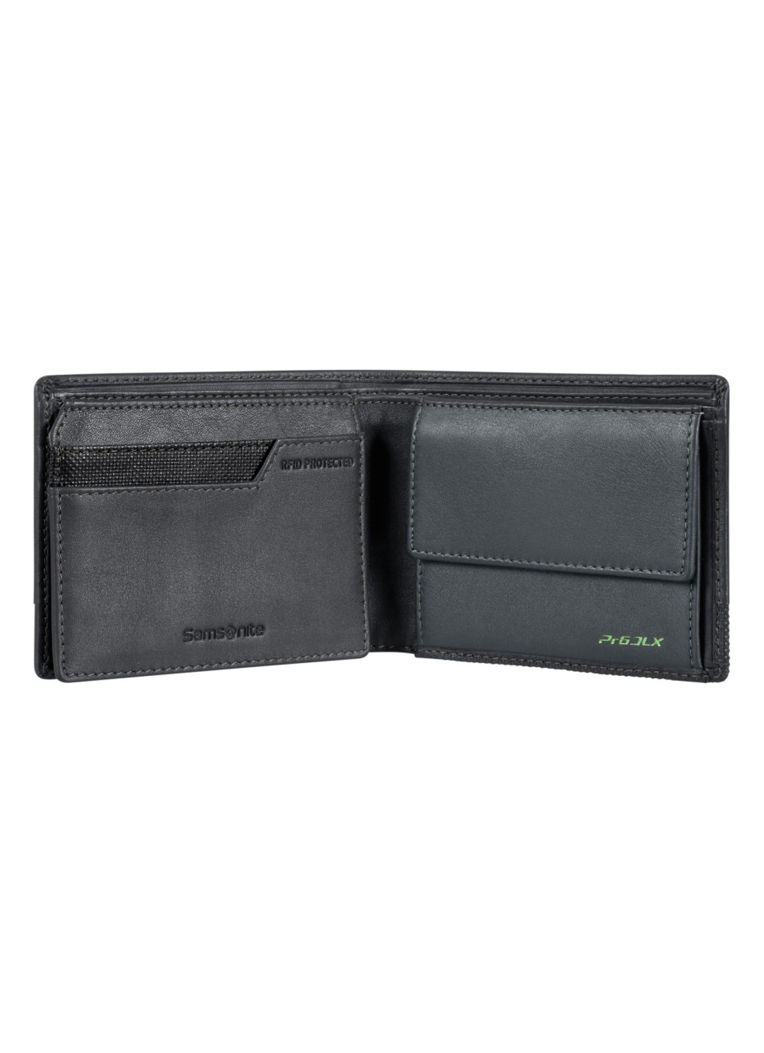 Samsonite Pro-DLX 6 portemonnee van leer - detail zwart