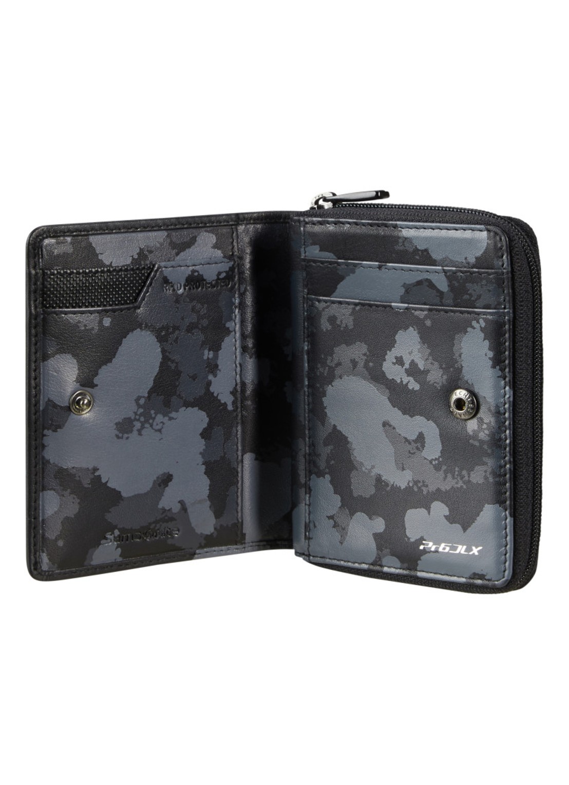 Samsonite Pro-DLX 6 portemonnee van leer - detail 2 donkerblauw