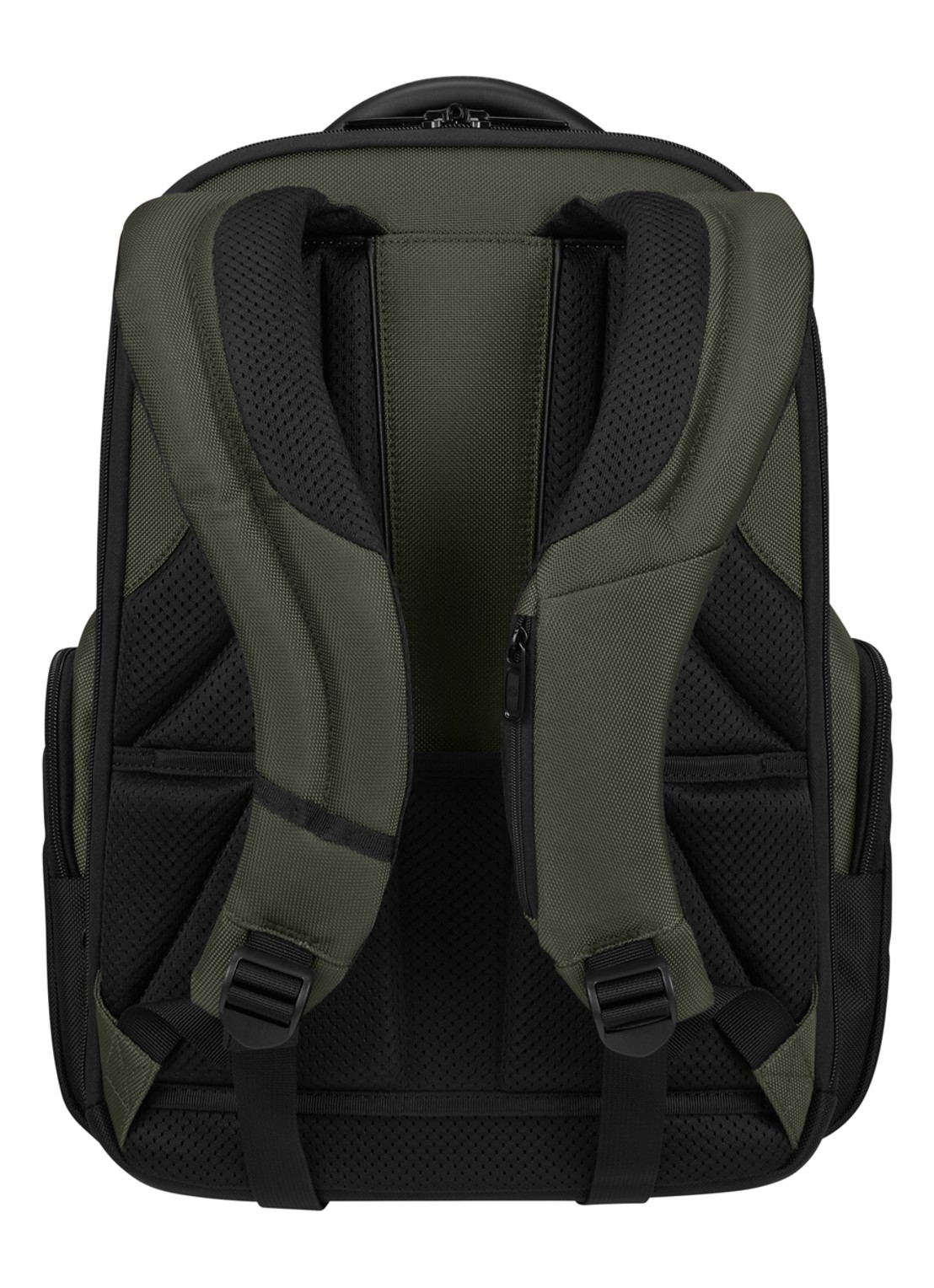 Samsonite Pro-DLX 6 rugzak met 15 inch laptopvak - detail groen