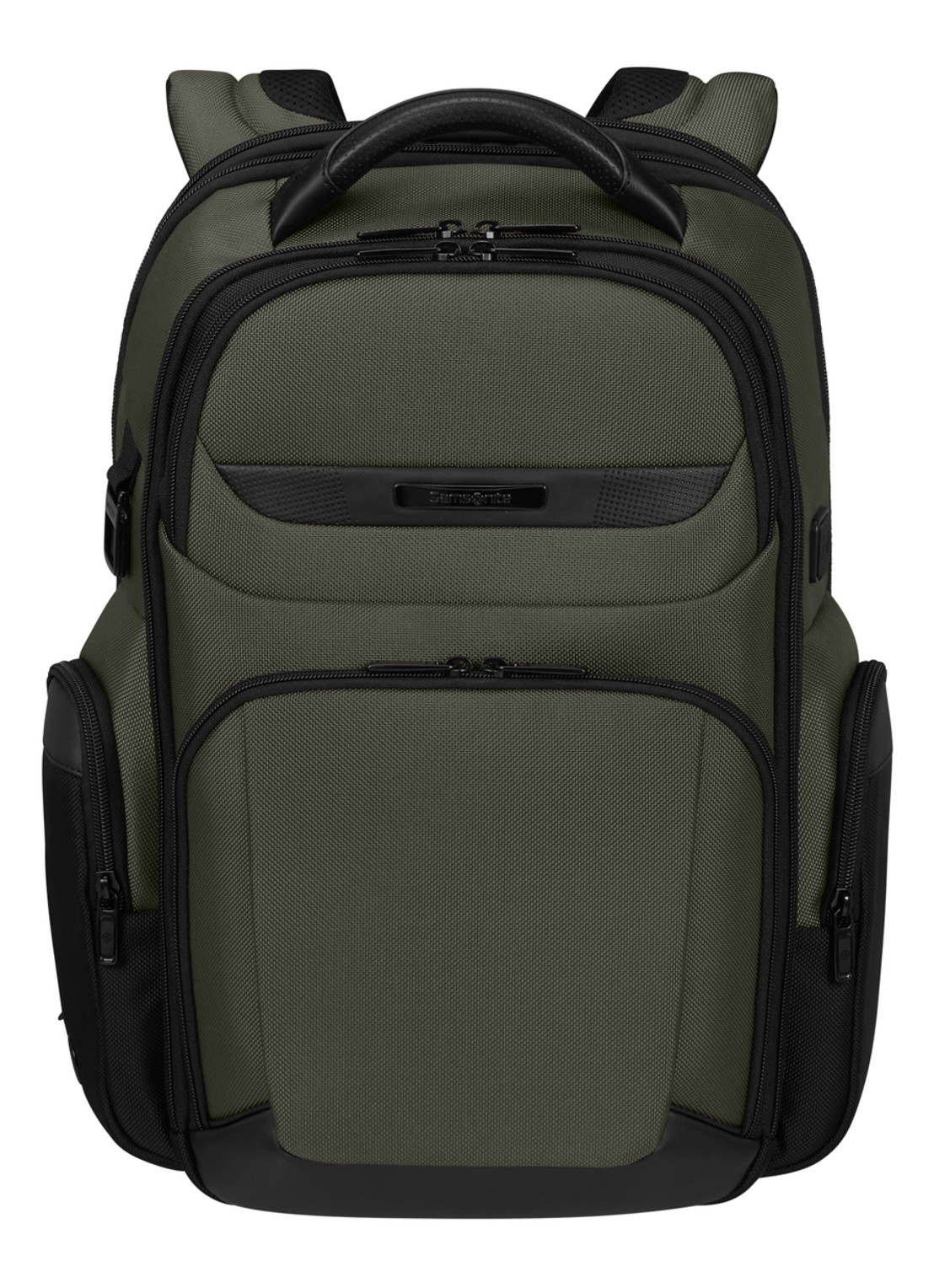 Samsonite Pro-DLX 6 rugzak met 15 inch laptopvak - voorkant 3 groen