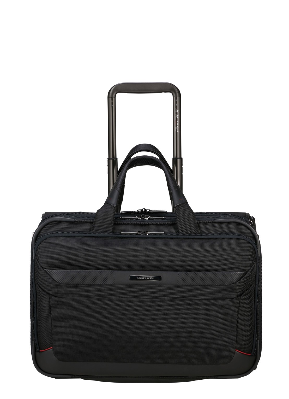 Samsonite Pro-DLX 6 trolley businesstas met 15,6 inch laptopvak - voorkant 2 zwart