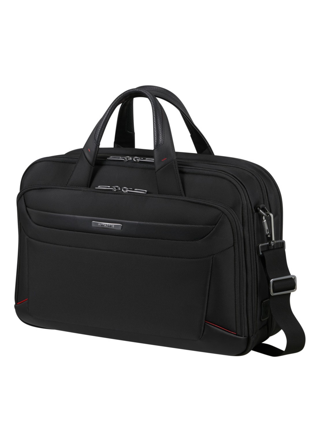 Samsonite Pro-DLX 6 vergrootbare businesstas met 15,6 inch laptopvak - voorkant 3 zwart