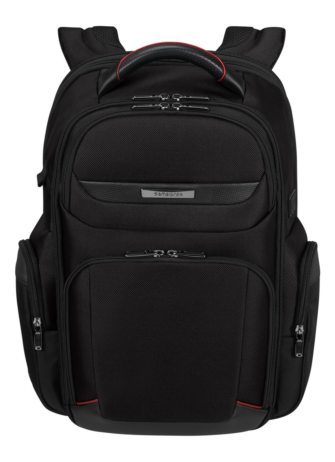 Samsonite Pro-DLX 6 vergrootbare rugzak met 15,6 inch laptopvak - voorkant zwart