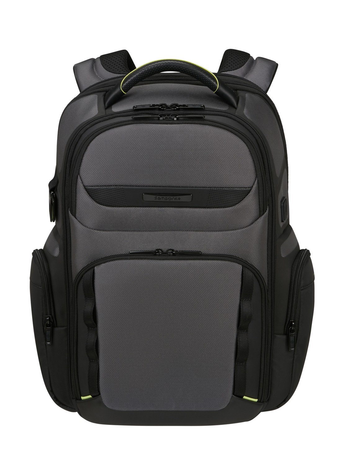 Samsonite Pro-DLX 6 vergrootbare rugzak met 15,6 inch laptopvak - voorkant donkergrijs