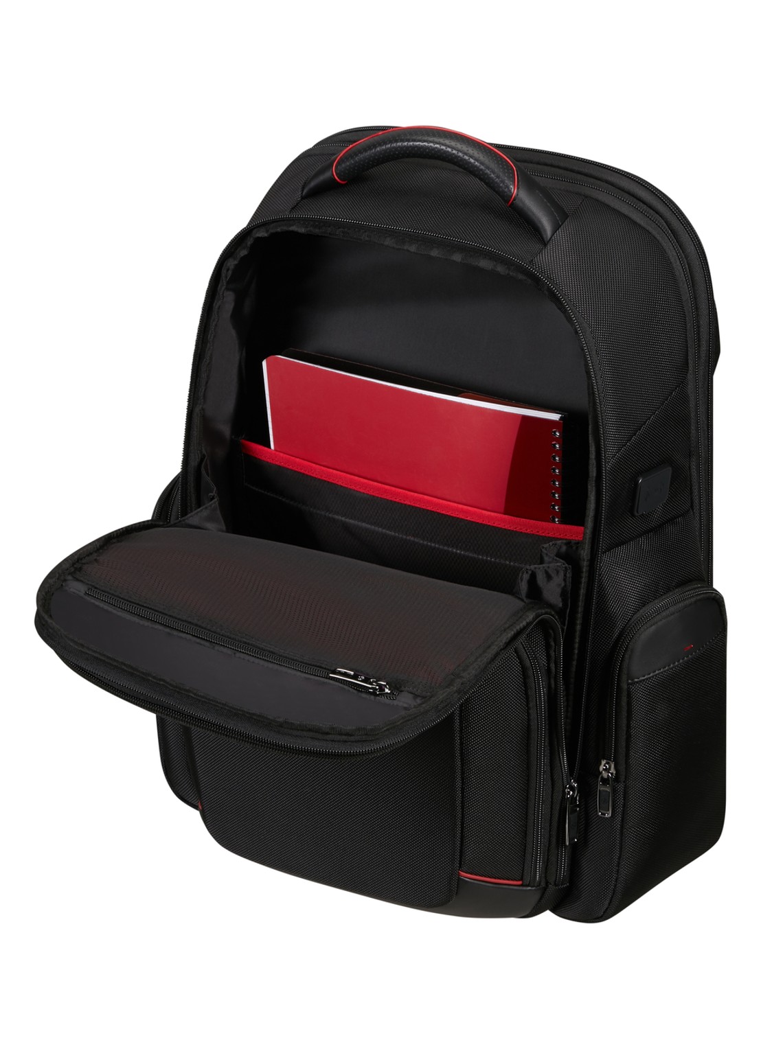 Samsonite Pro-DLX 6 vergrootbare rugzak met 17,3 inch laptopvak - achterkant 4 zwart